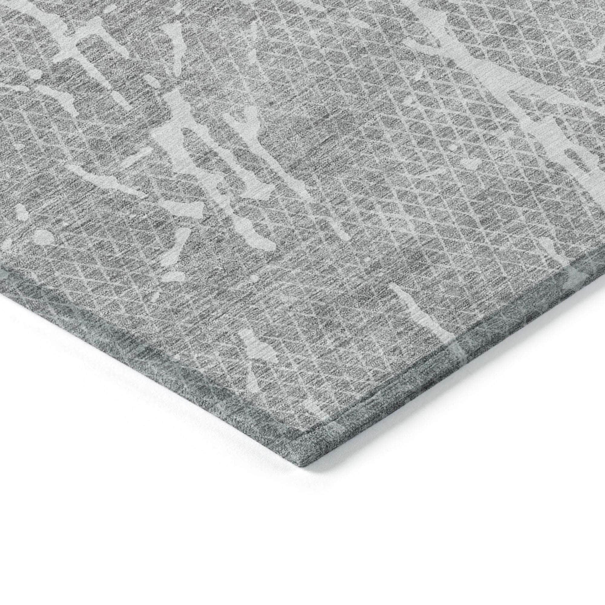 Machine Made ACN628 Gray Rugs