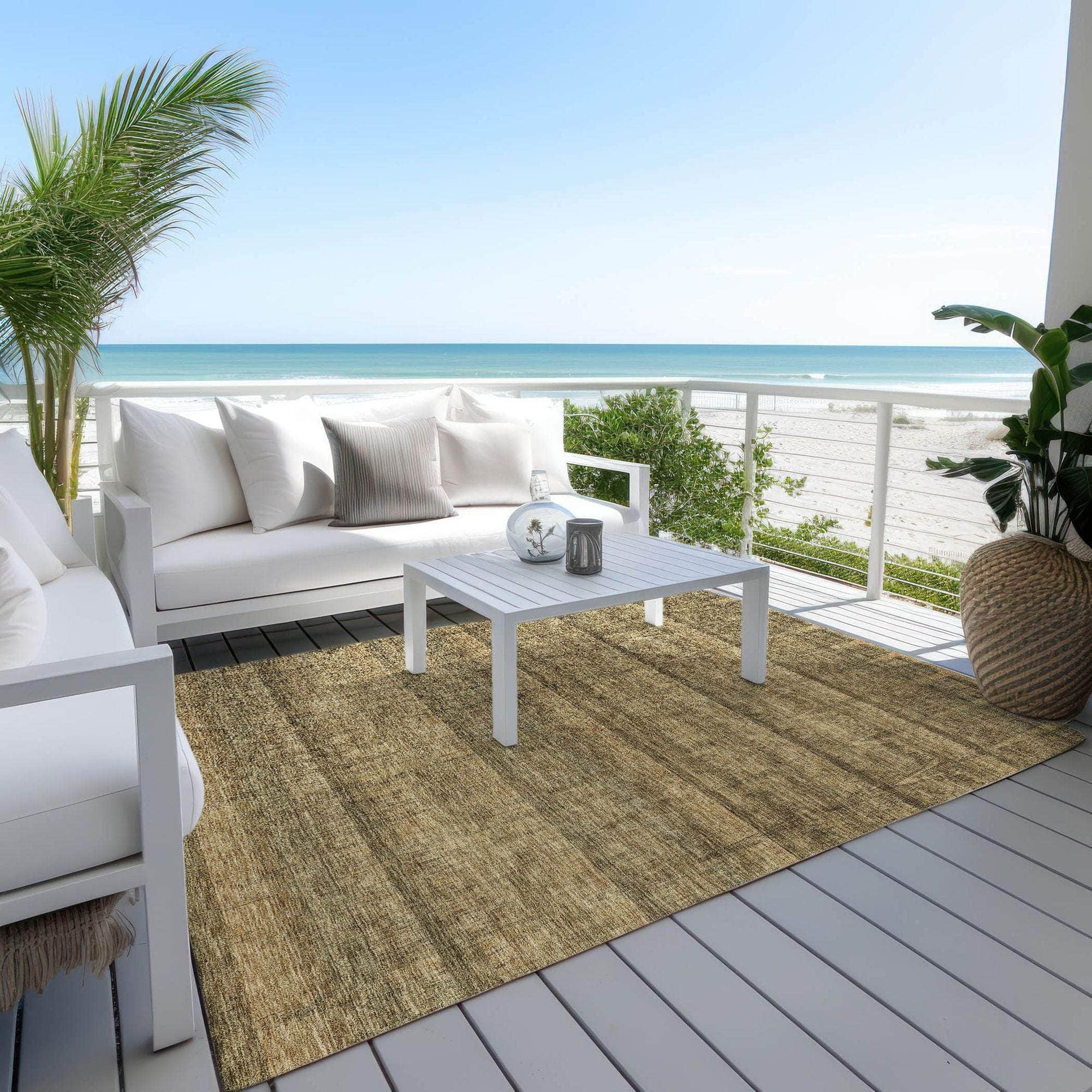 Machine Made ACN629 Brown Rugs