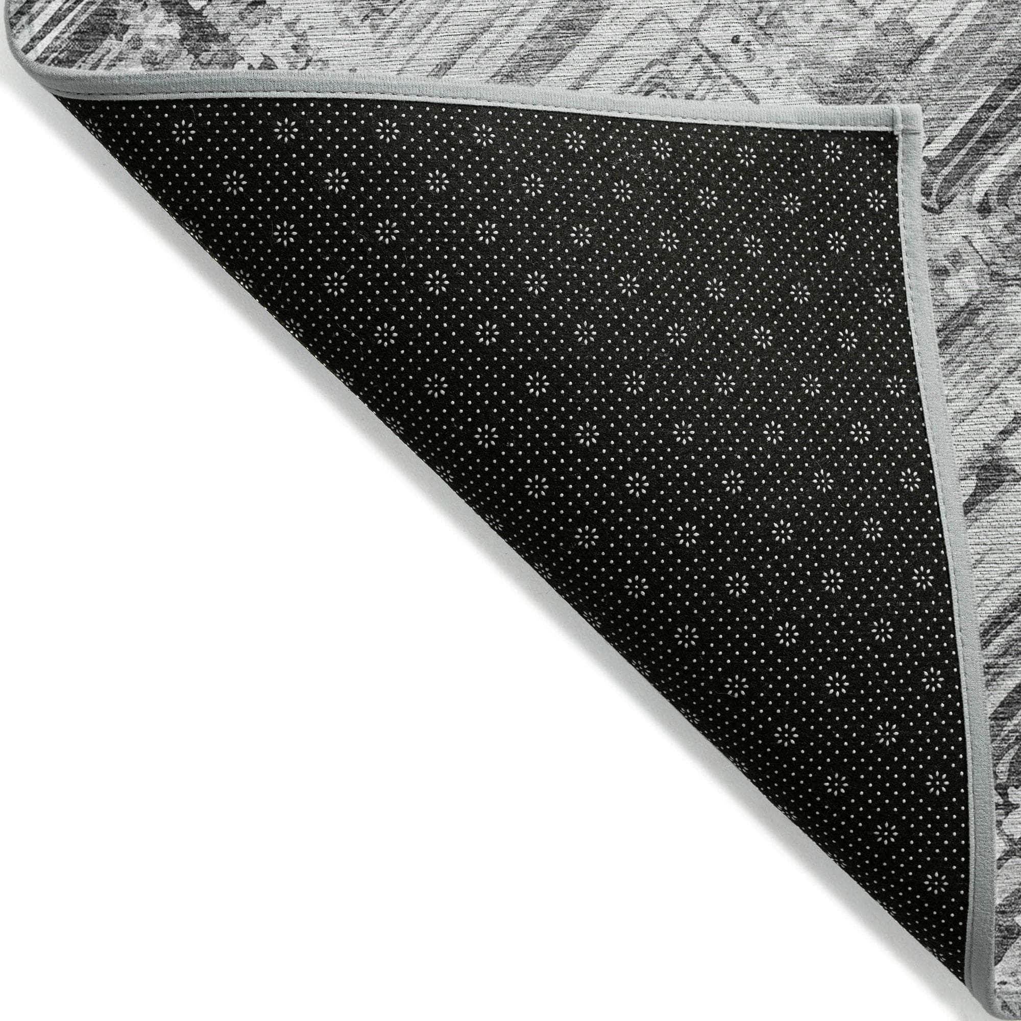 Machine Made ACN630 Gray Rugs