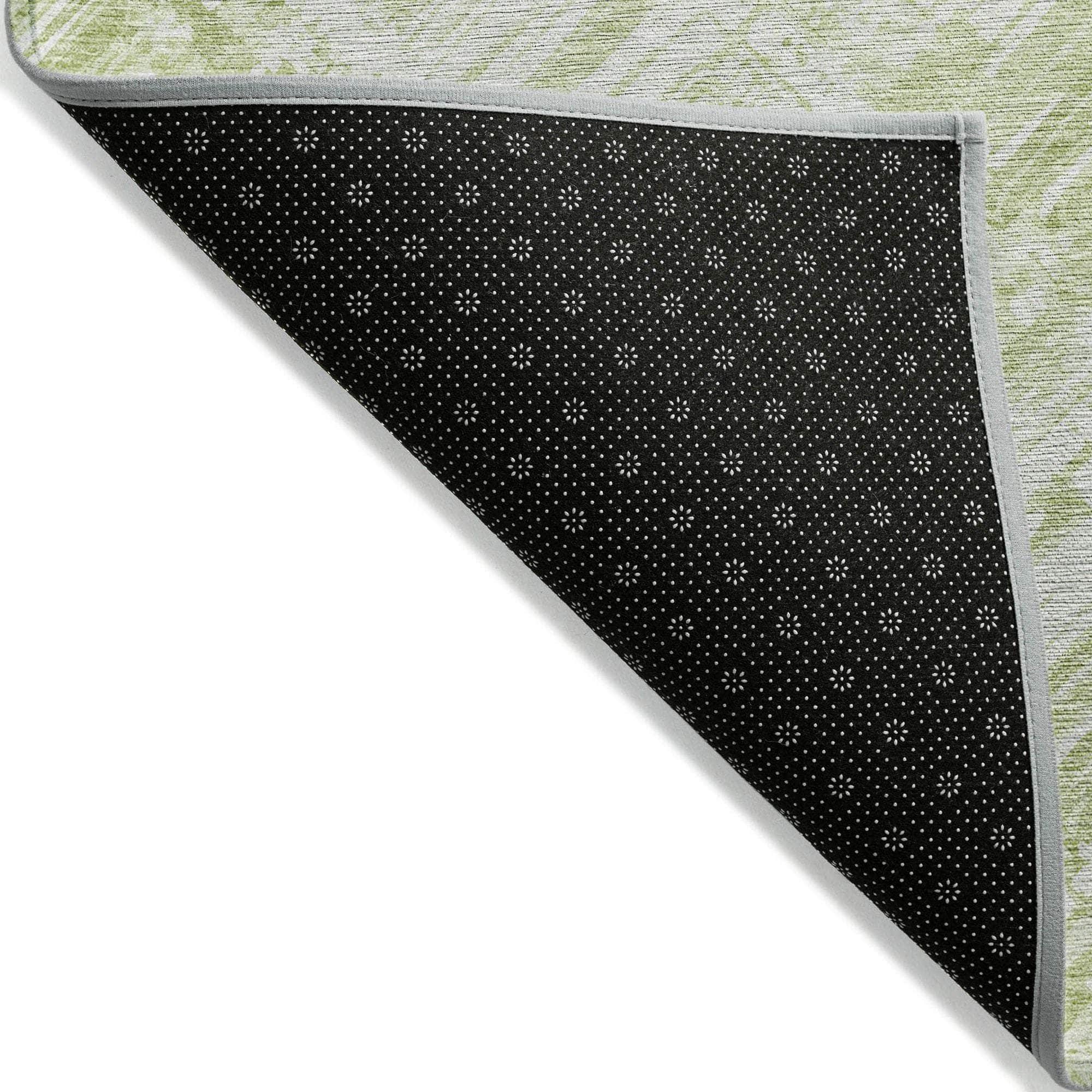 Machine Made ACN630 Green Rugs