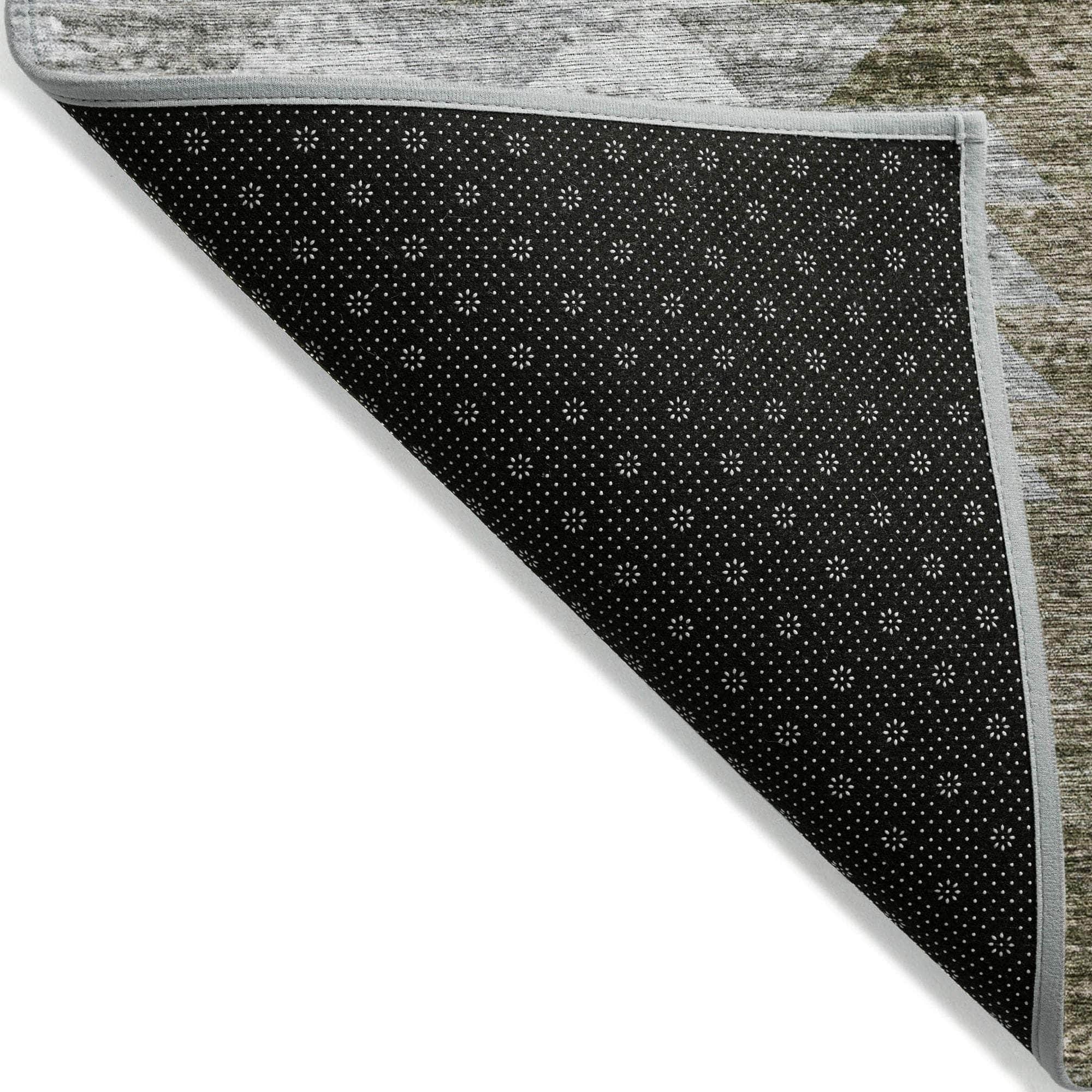 Machine Made ACN632 Brown Rugs