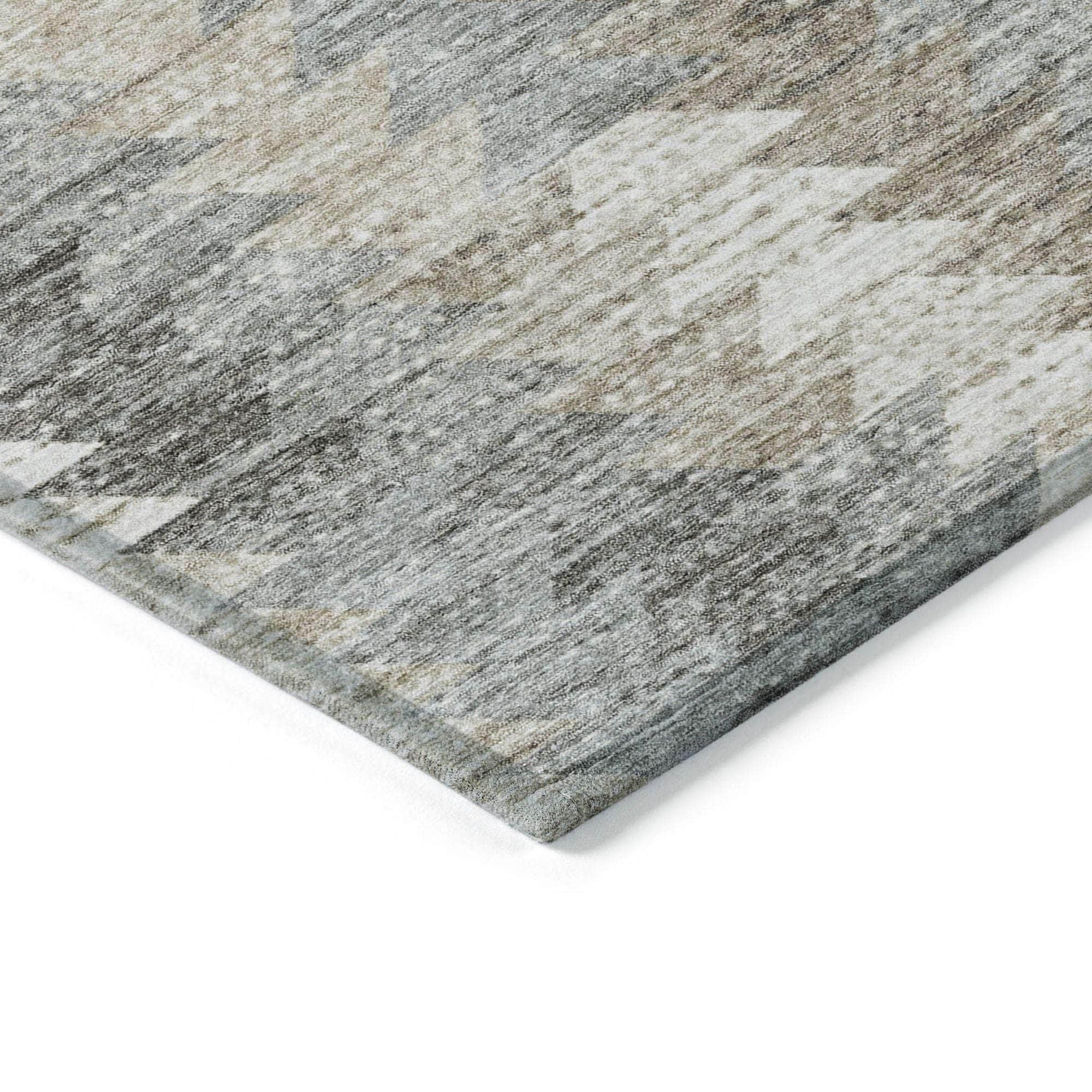 Machine Made ACN632 Taupe Brown Rugs