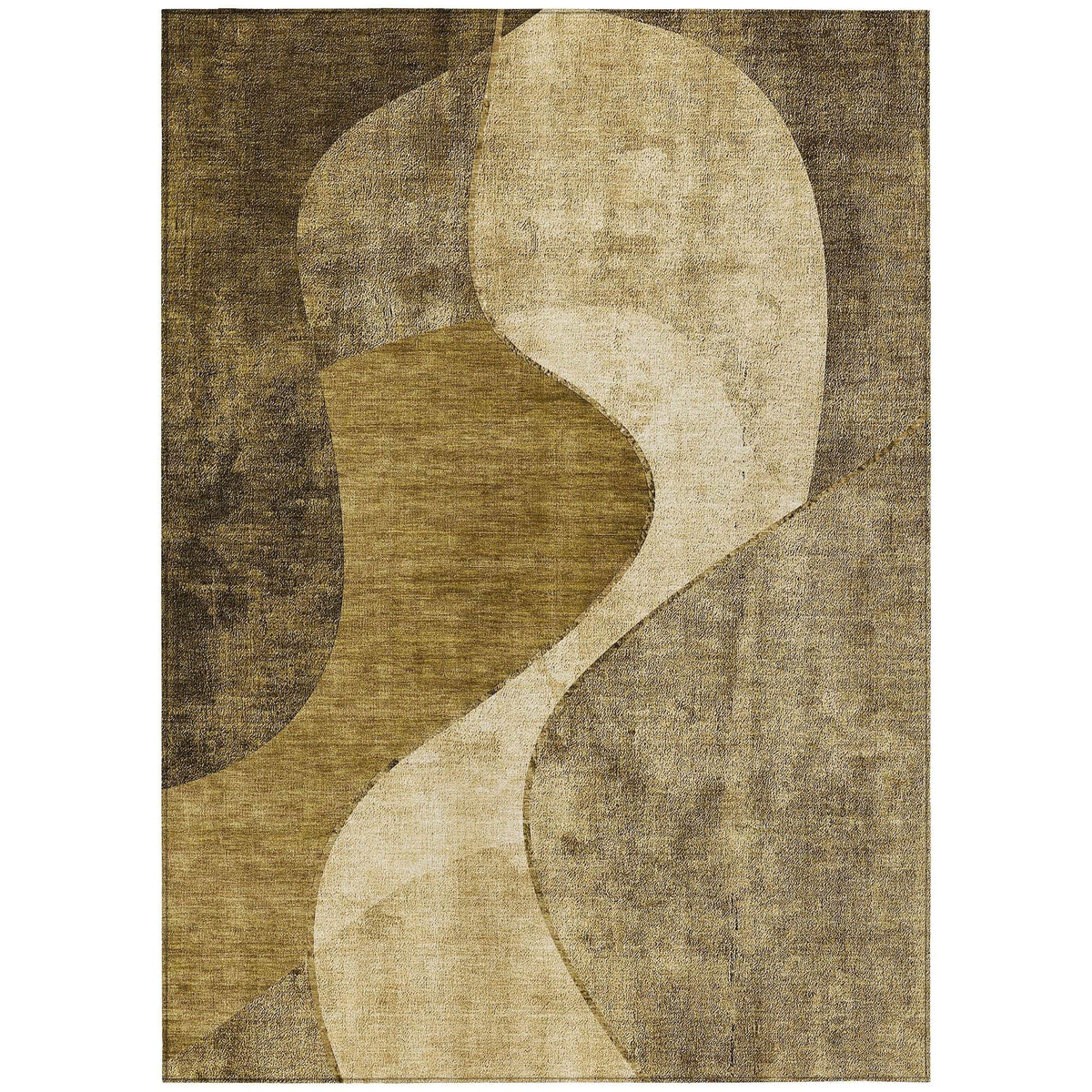 Almond Machine Washable Rug