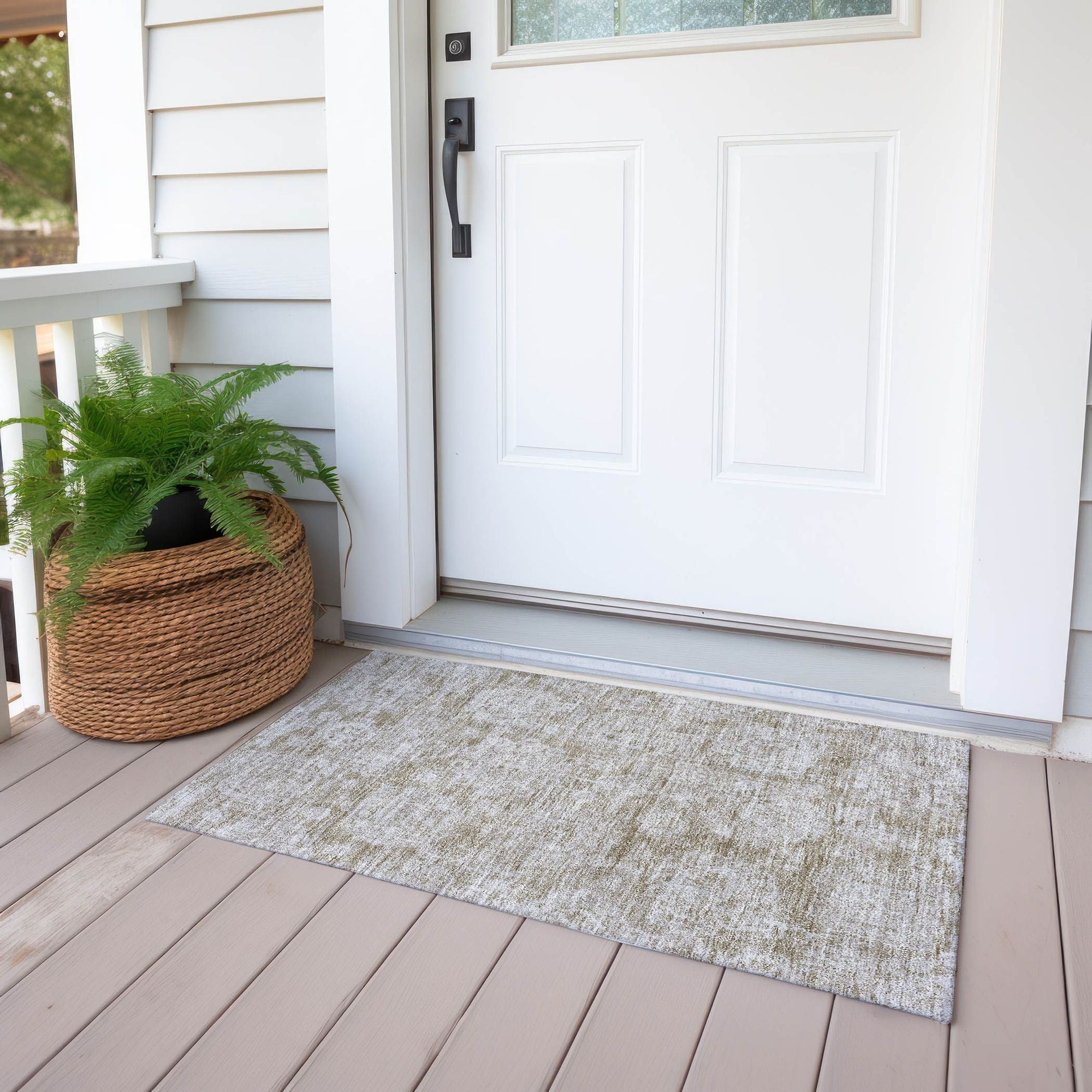 Machine Made ACN634 Beige Brown Rugs