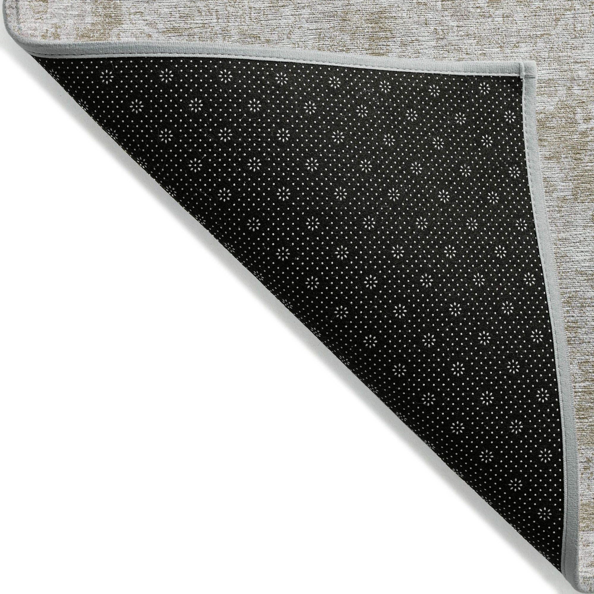 Machine Made ACN634 Beige Brown Rugs