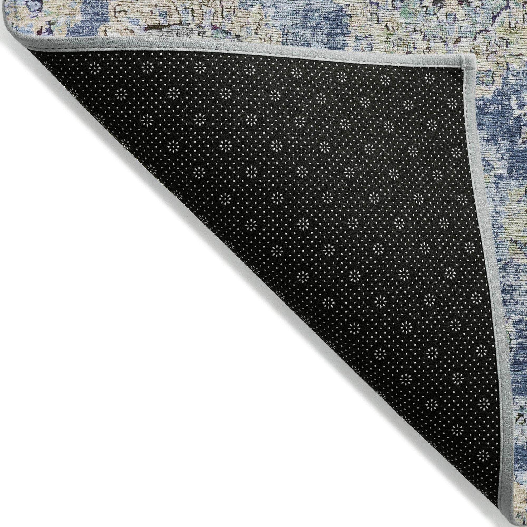 Machine Made ACN634 Blue Rugs