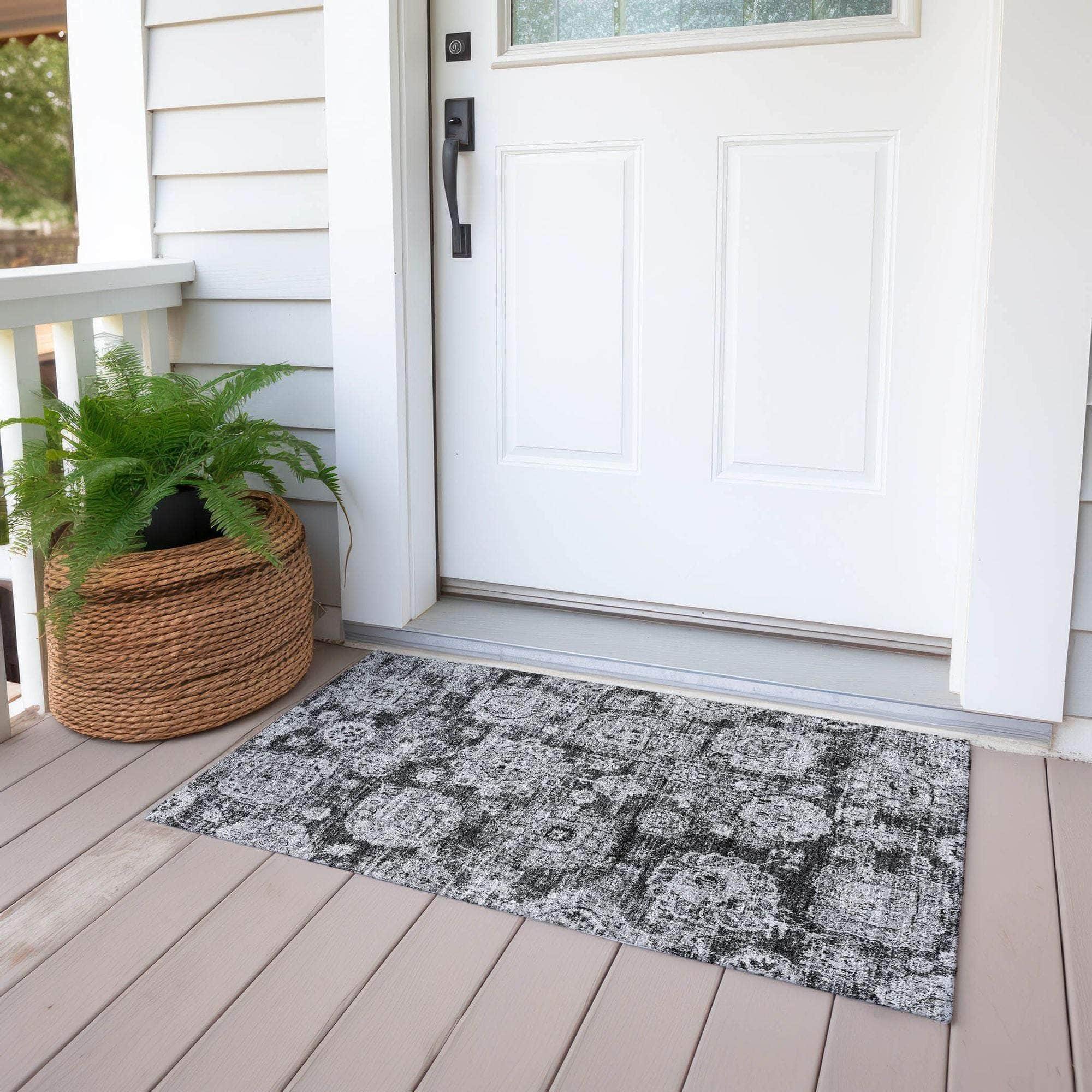 Machine Made ACN634 Gray Rugs