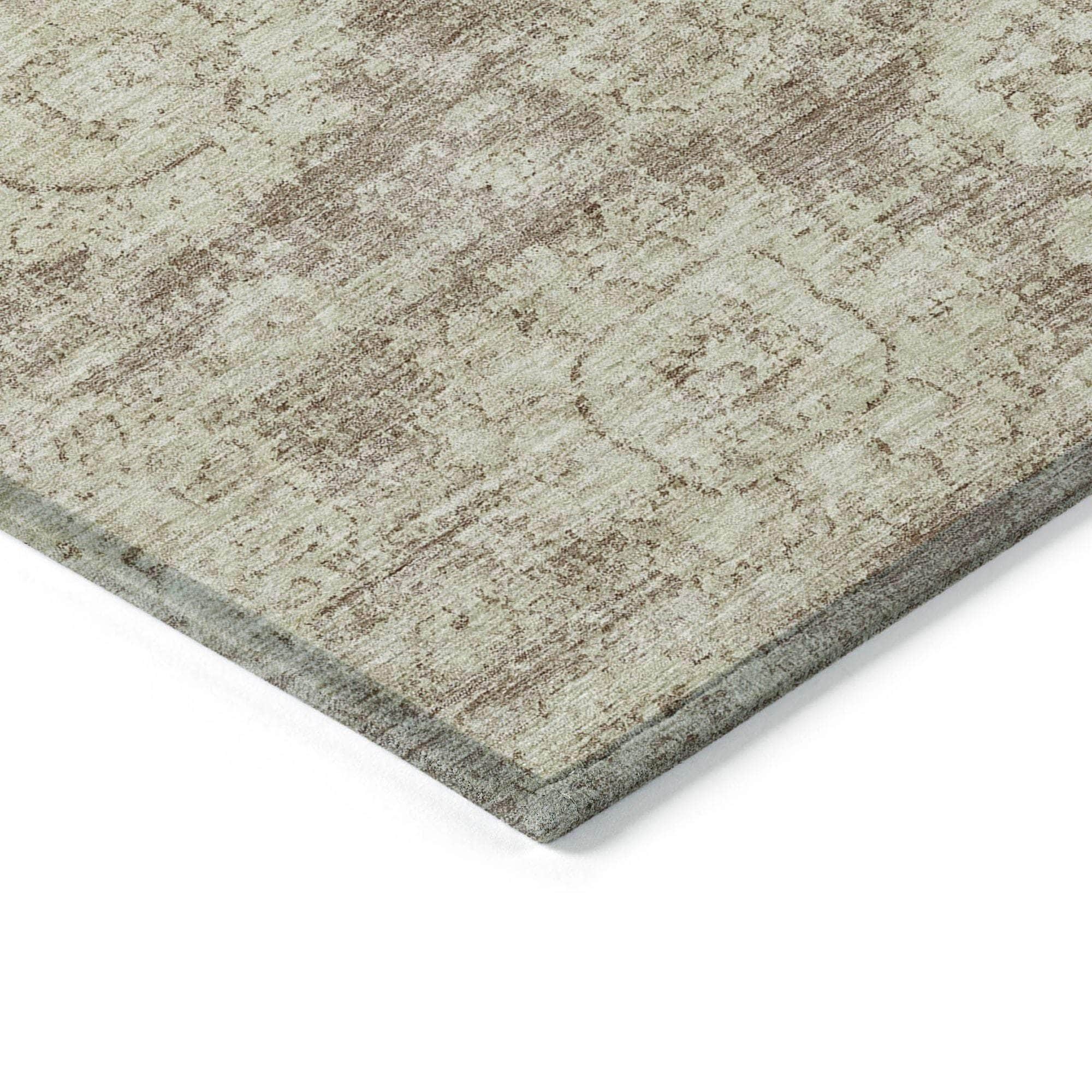 Machine Made ACN634 Mocha Brown Rugs