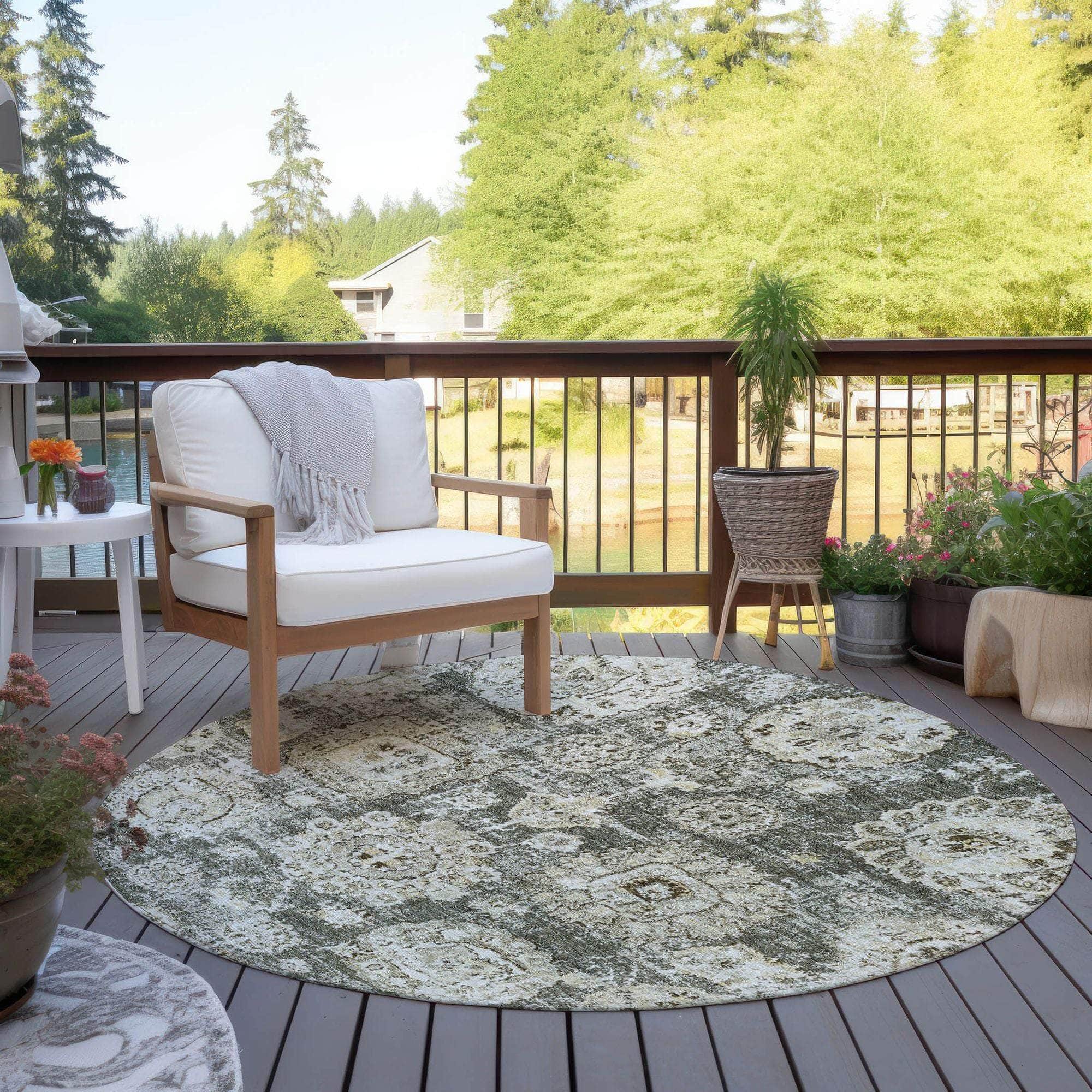 Machine Made ACN634 Taupe Brown Rugs
