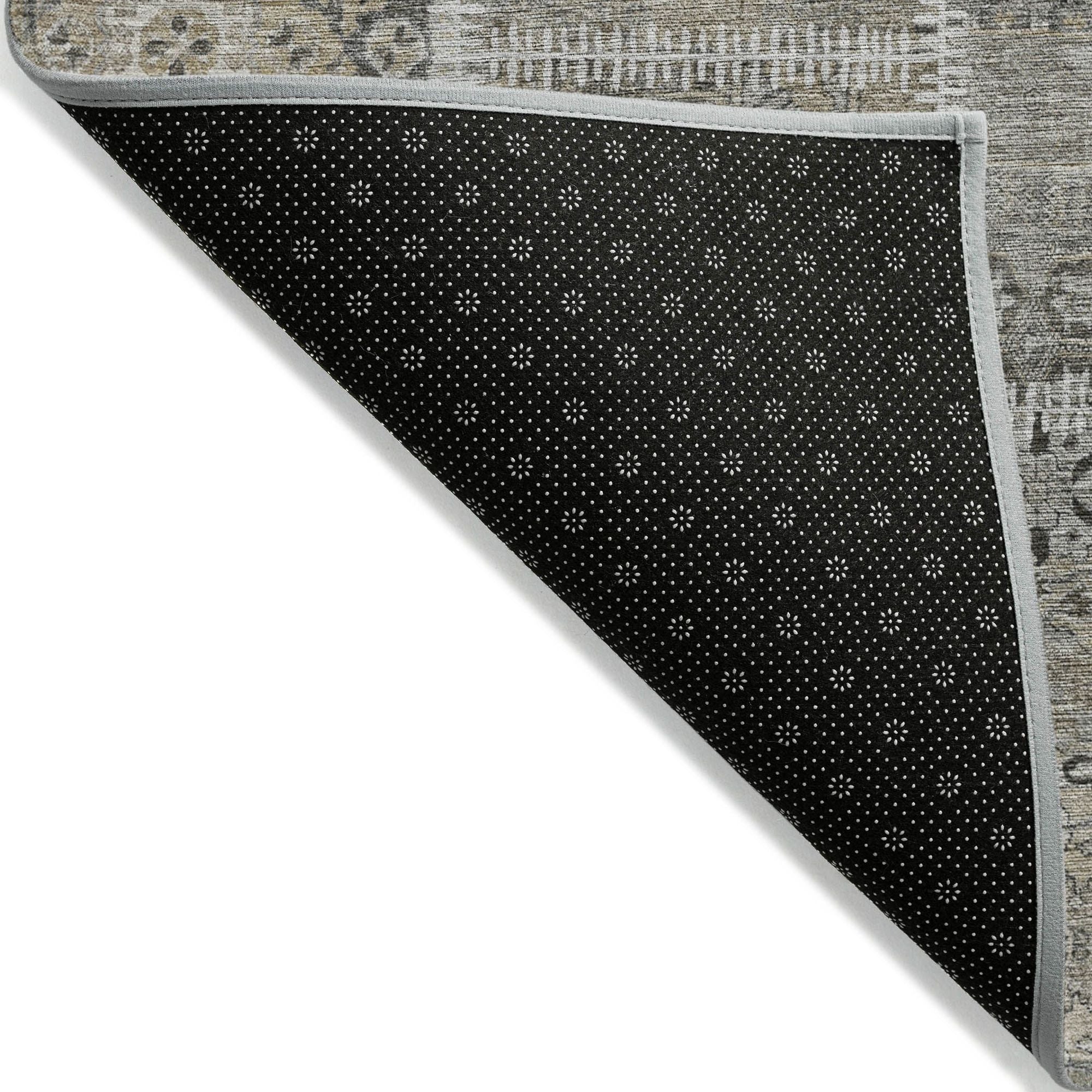 Machine Made ACN635 Taupe Brown Rugs