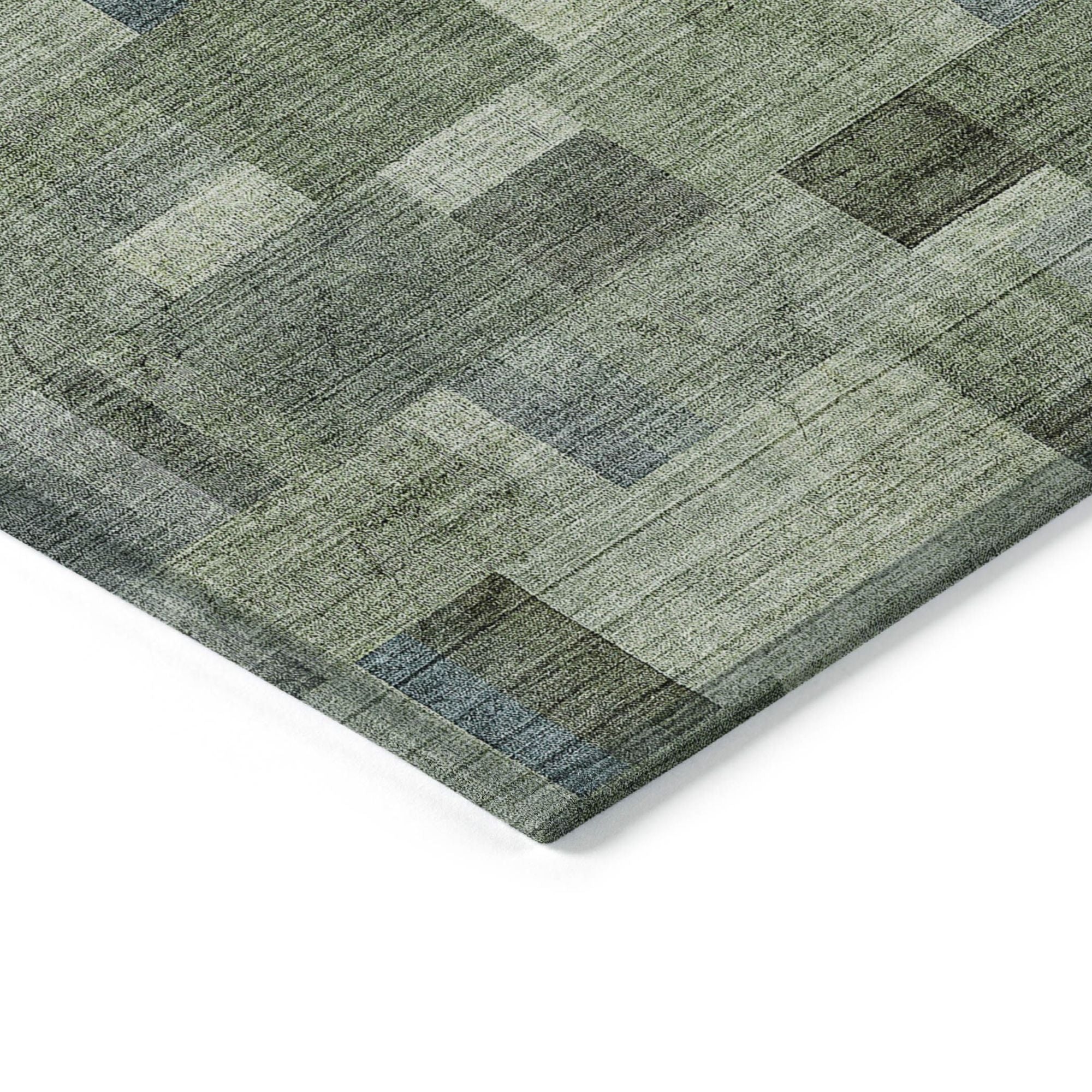 Machine Made ACN639 Green Rugs