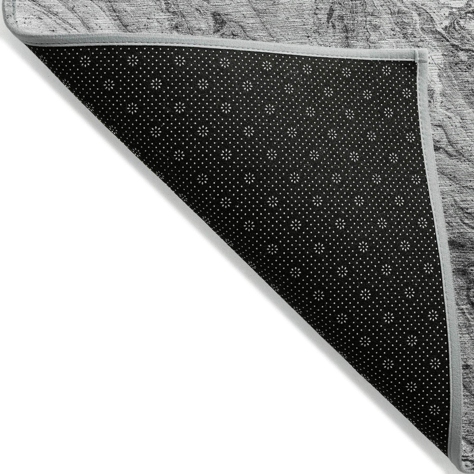 Machine Made ACN640 Gray Rugs
