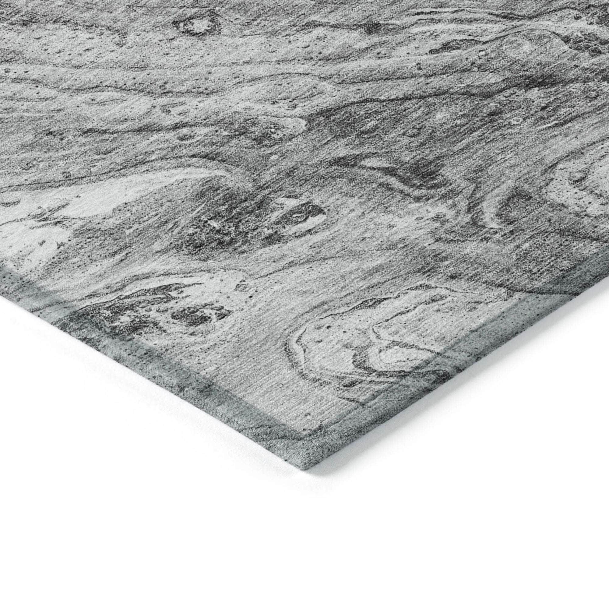 Machine Made ACN640 Gray Rugs