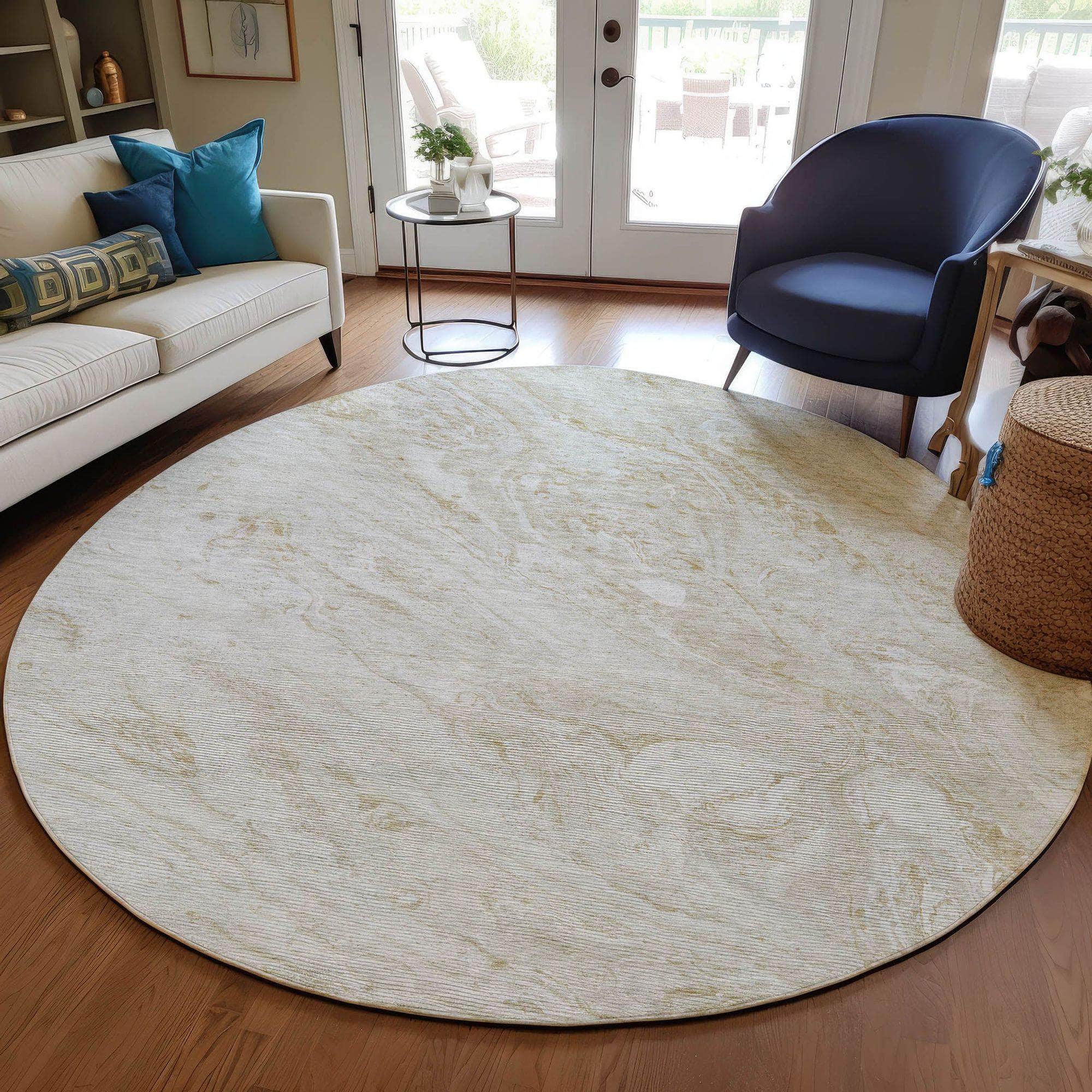 Machine Made ACN640 Ivory Rugs