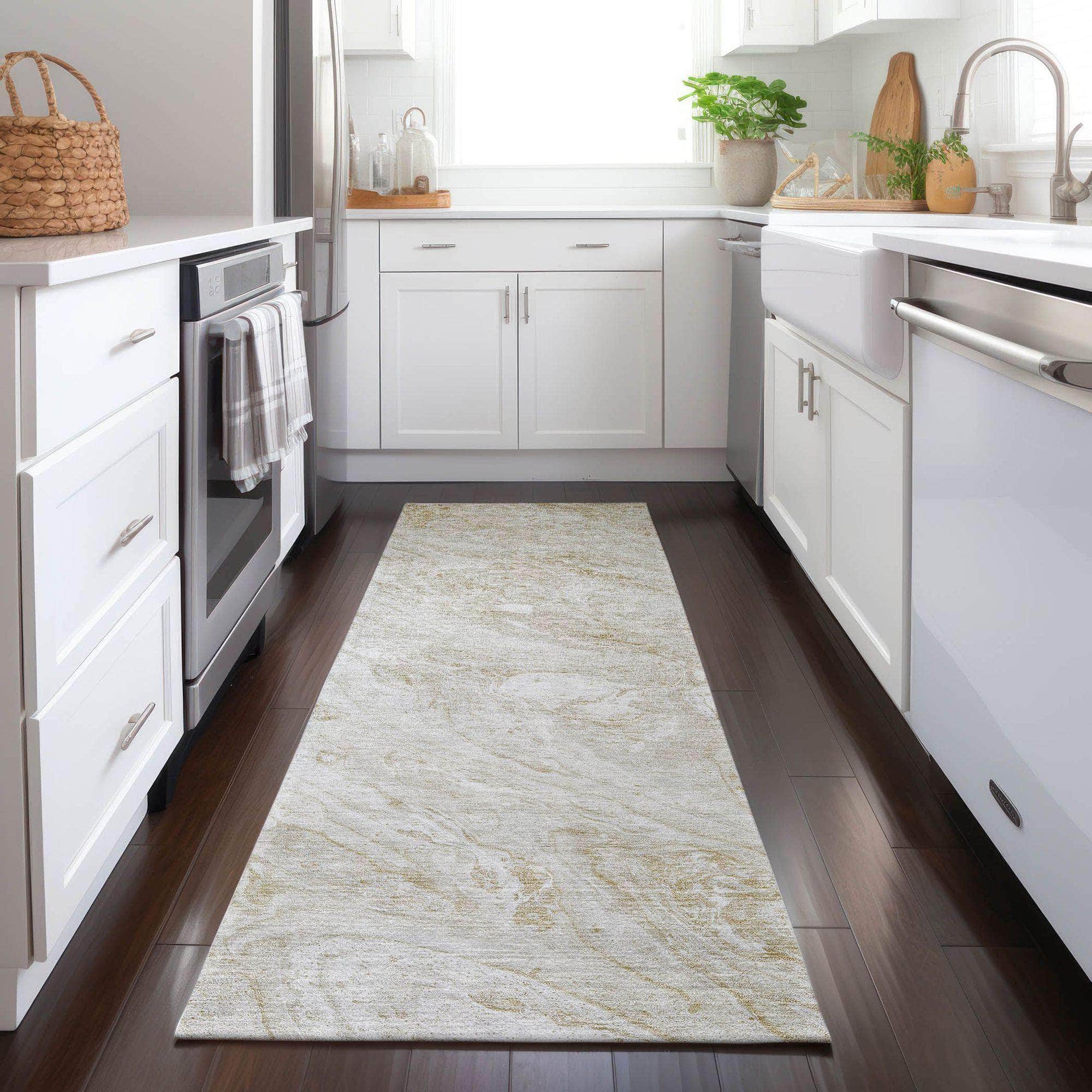 Machine Made ACN640 Ivory Rugs