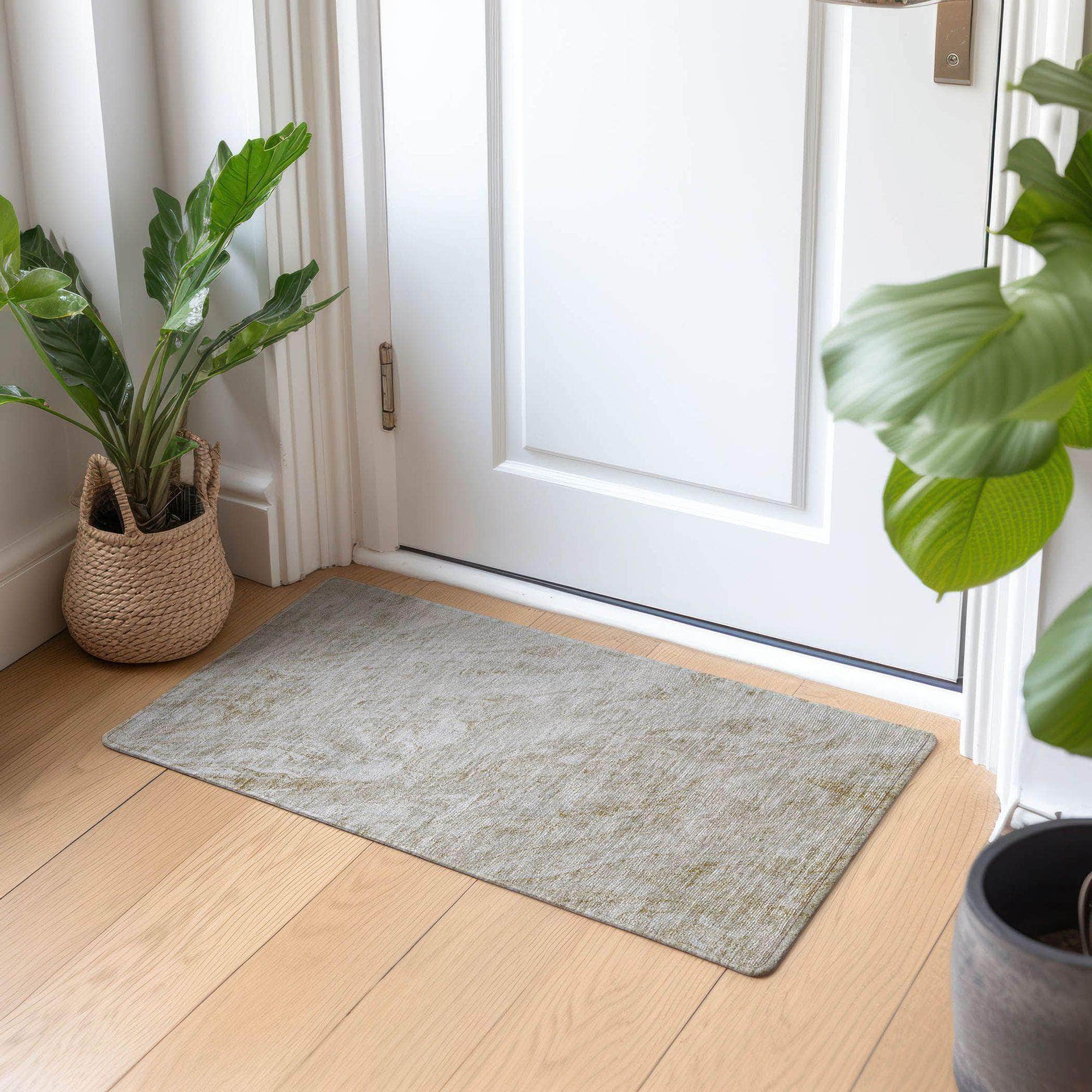 Machine Made ACN640 Ivory Rugs
