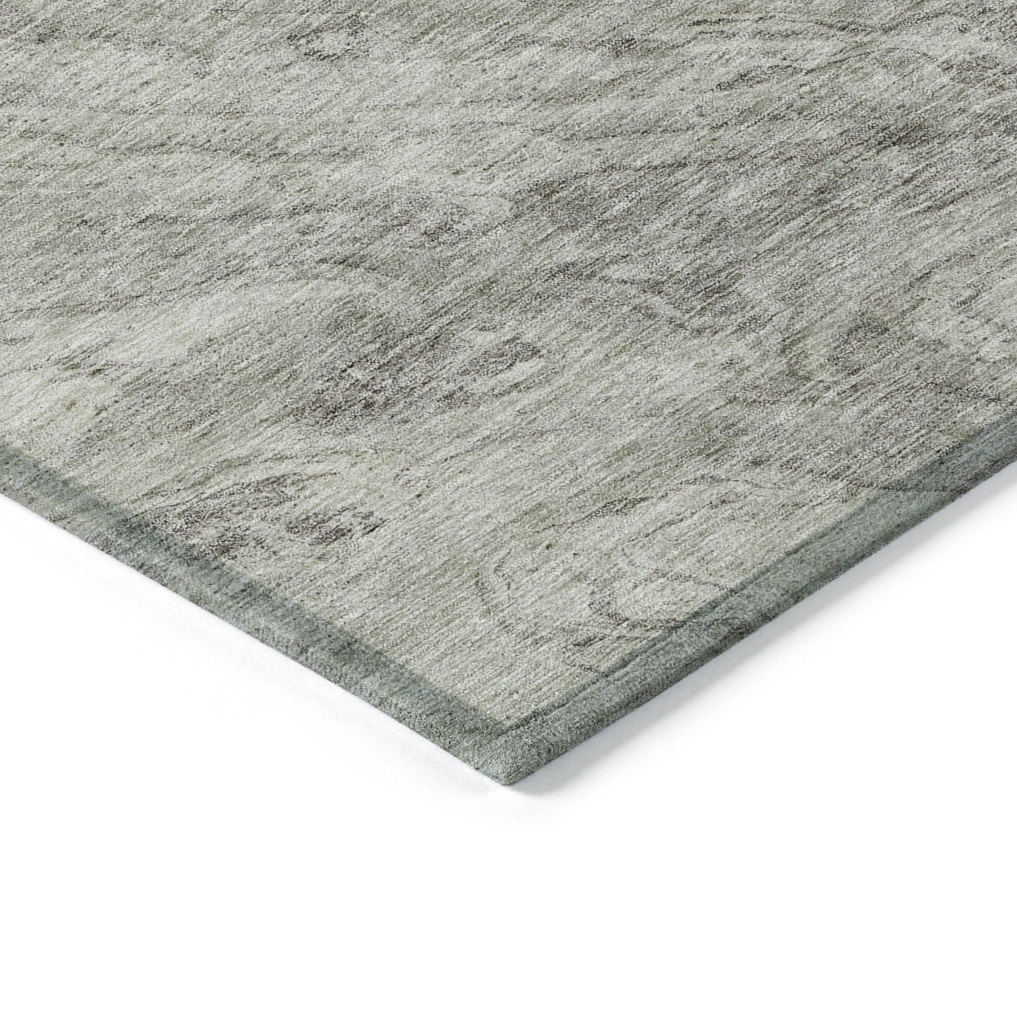 Machine Made ACN640 Taupe Brown Rugs
