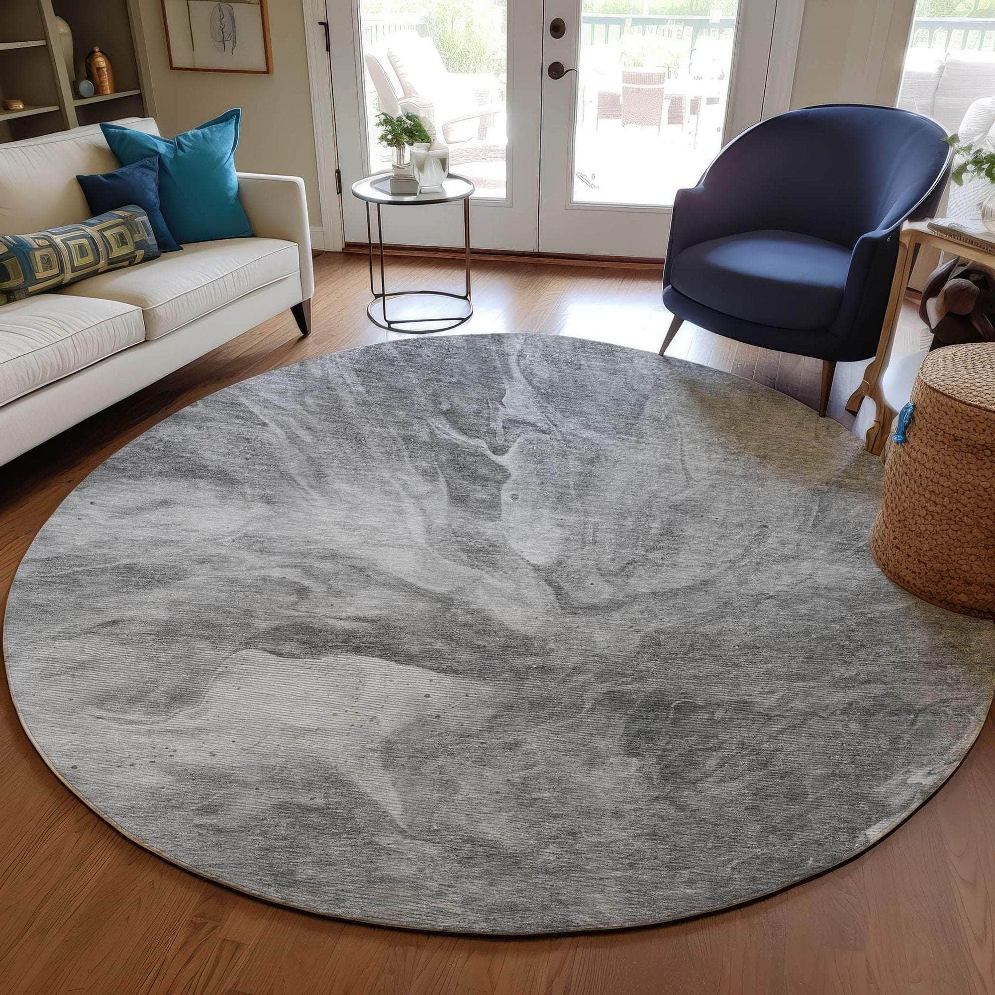 Machine Made ACN641 Gray Rugs