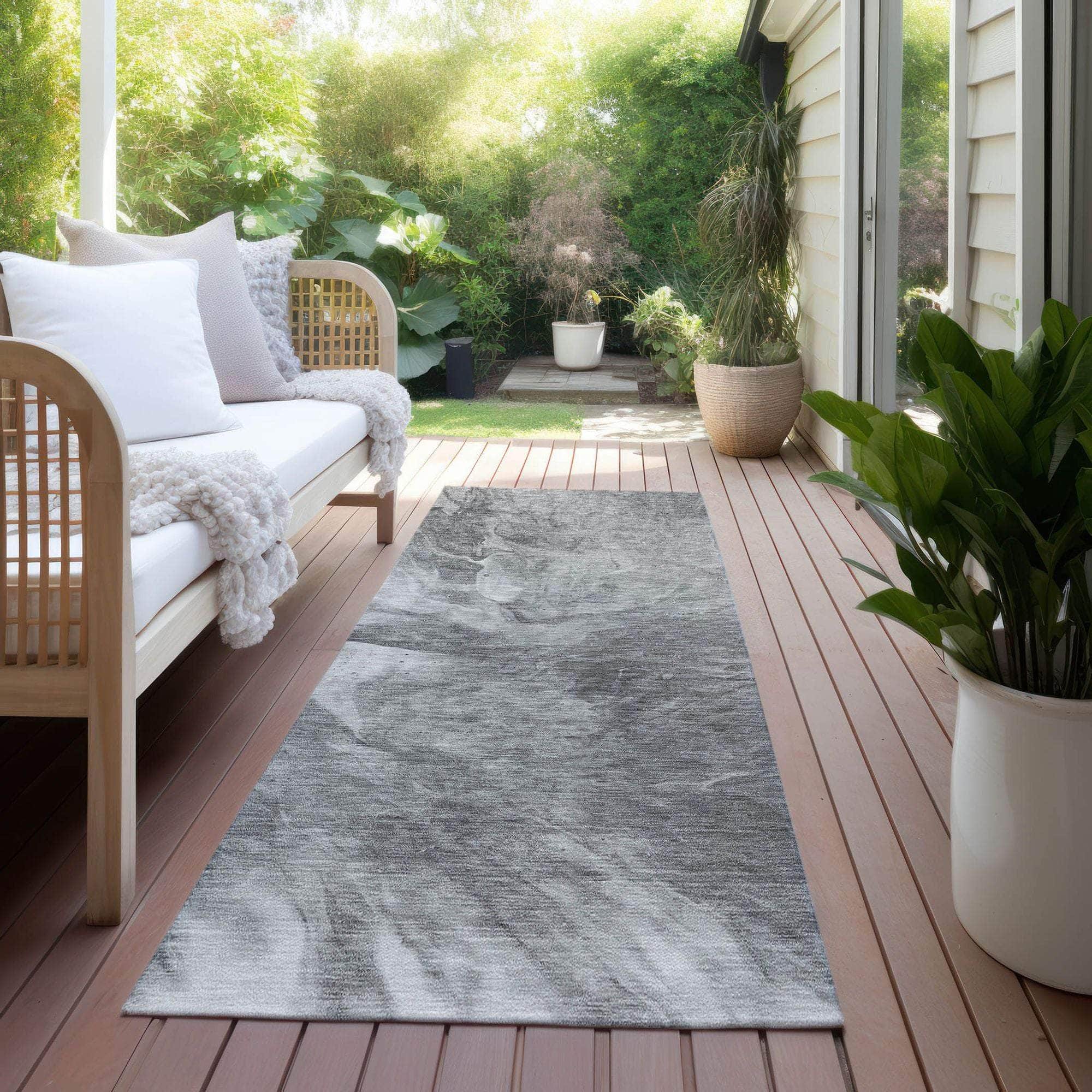Machine Made ACN641 Gray Rugs