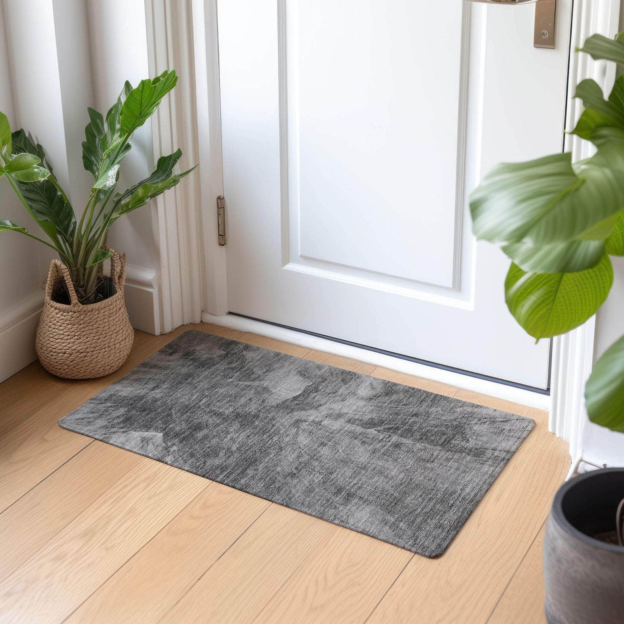 Machine Made ACN641 Gray Rugs
