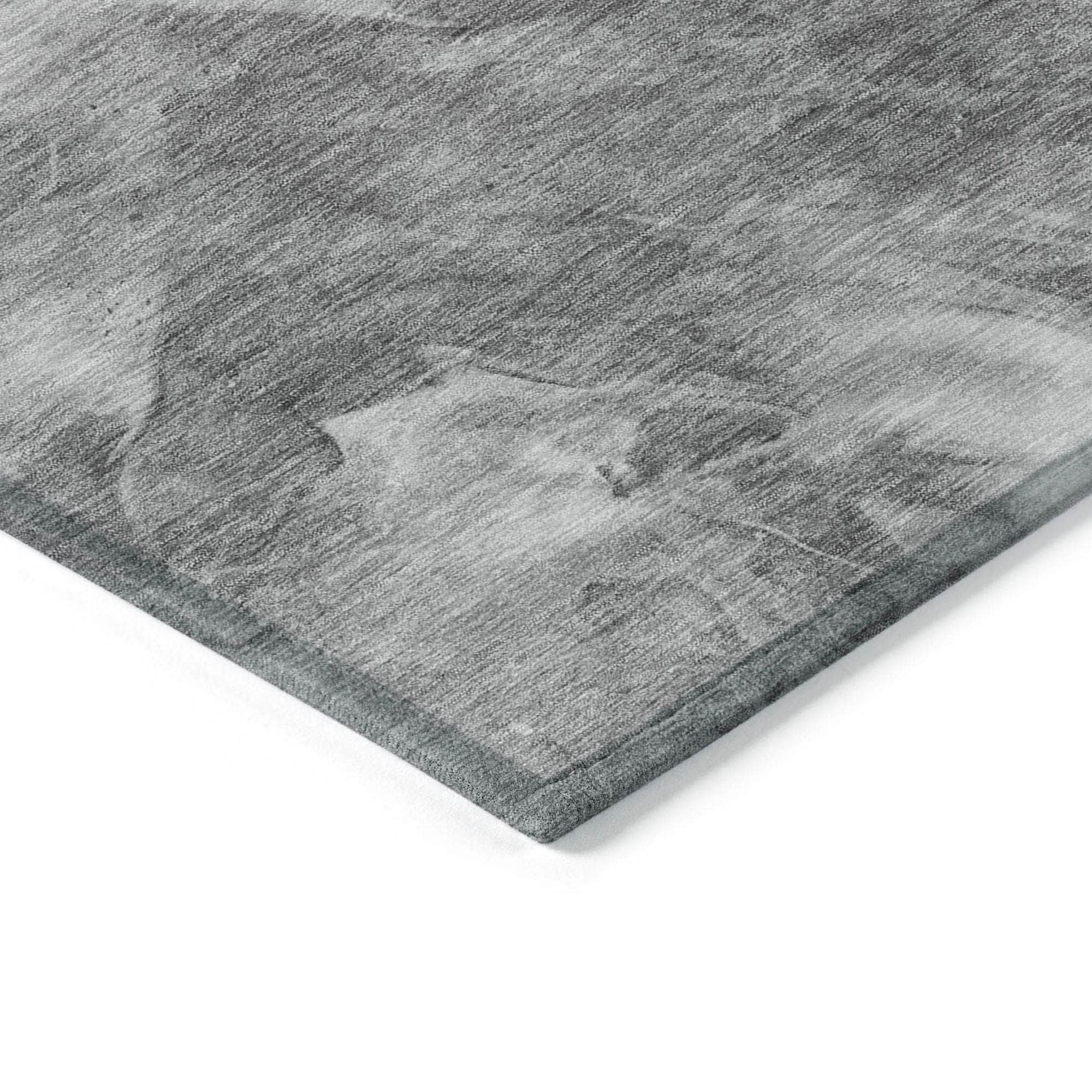 Machine Made ACN641 Gray Rugs