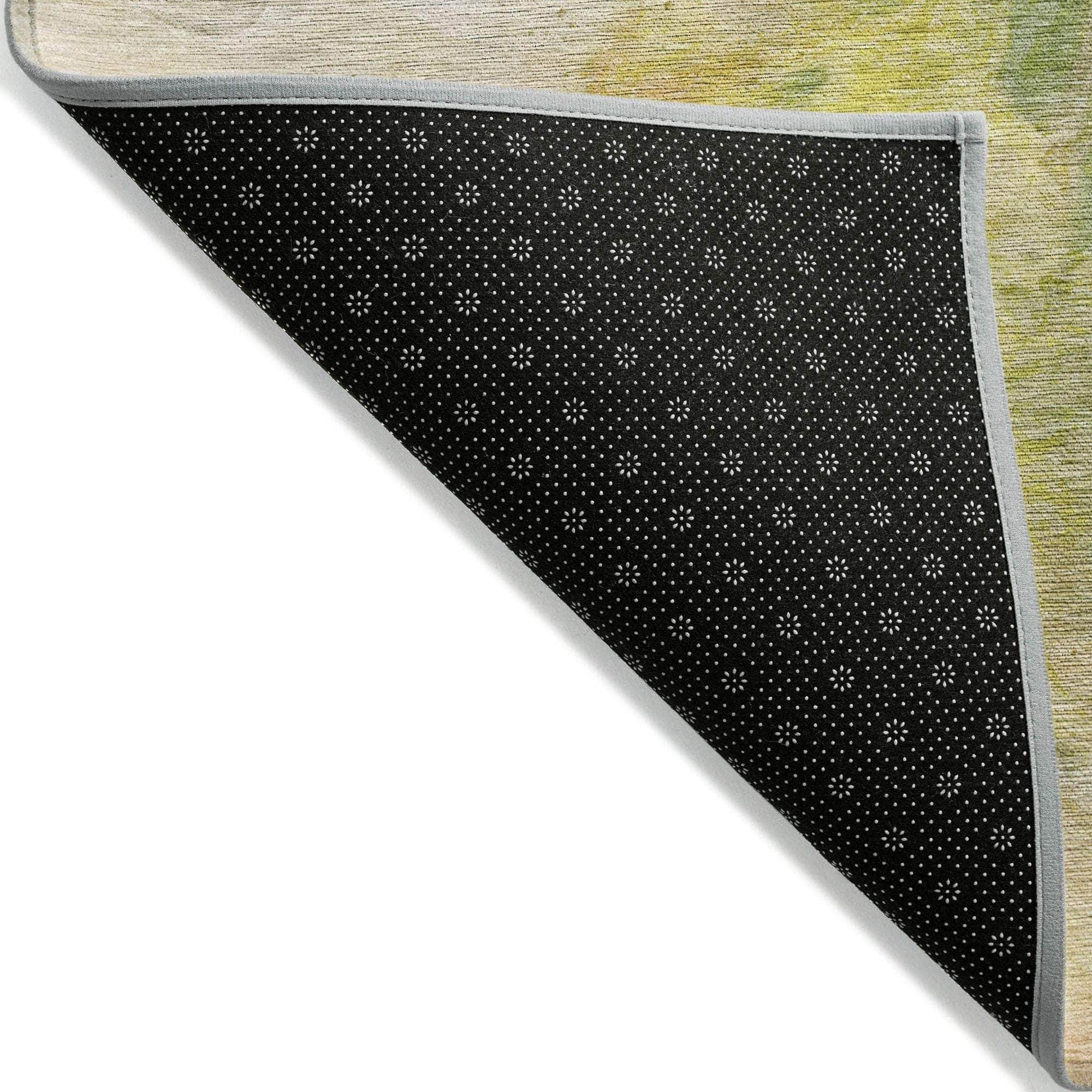 Machine Made ACN641 Green Rugs