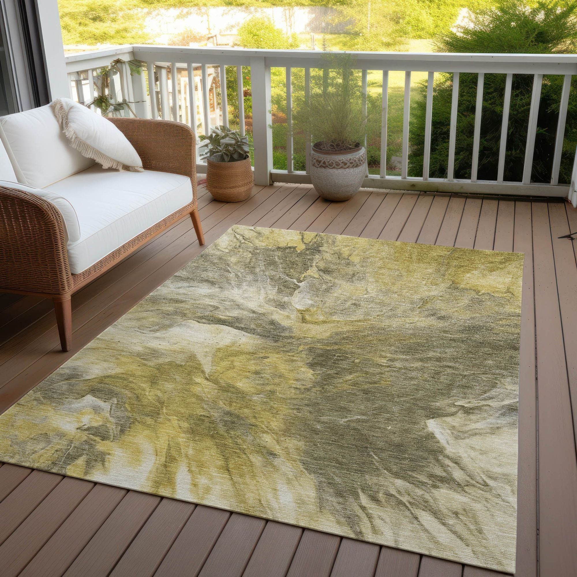Machine Made ACN641 Taupe Brown Rugs