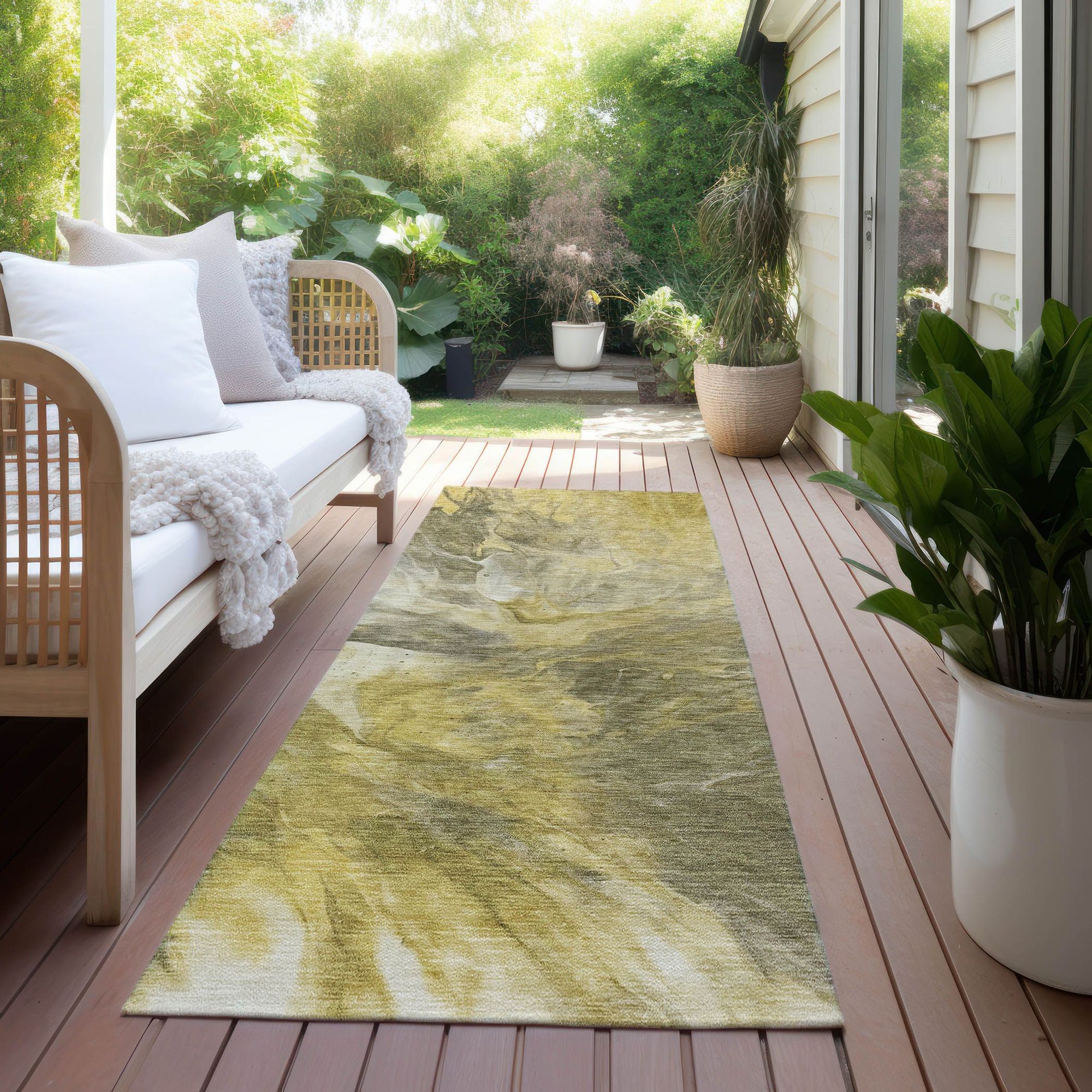 Machine Made ACN641 Taupe Brown Rugs