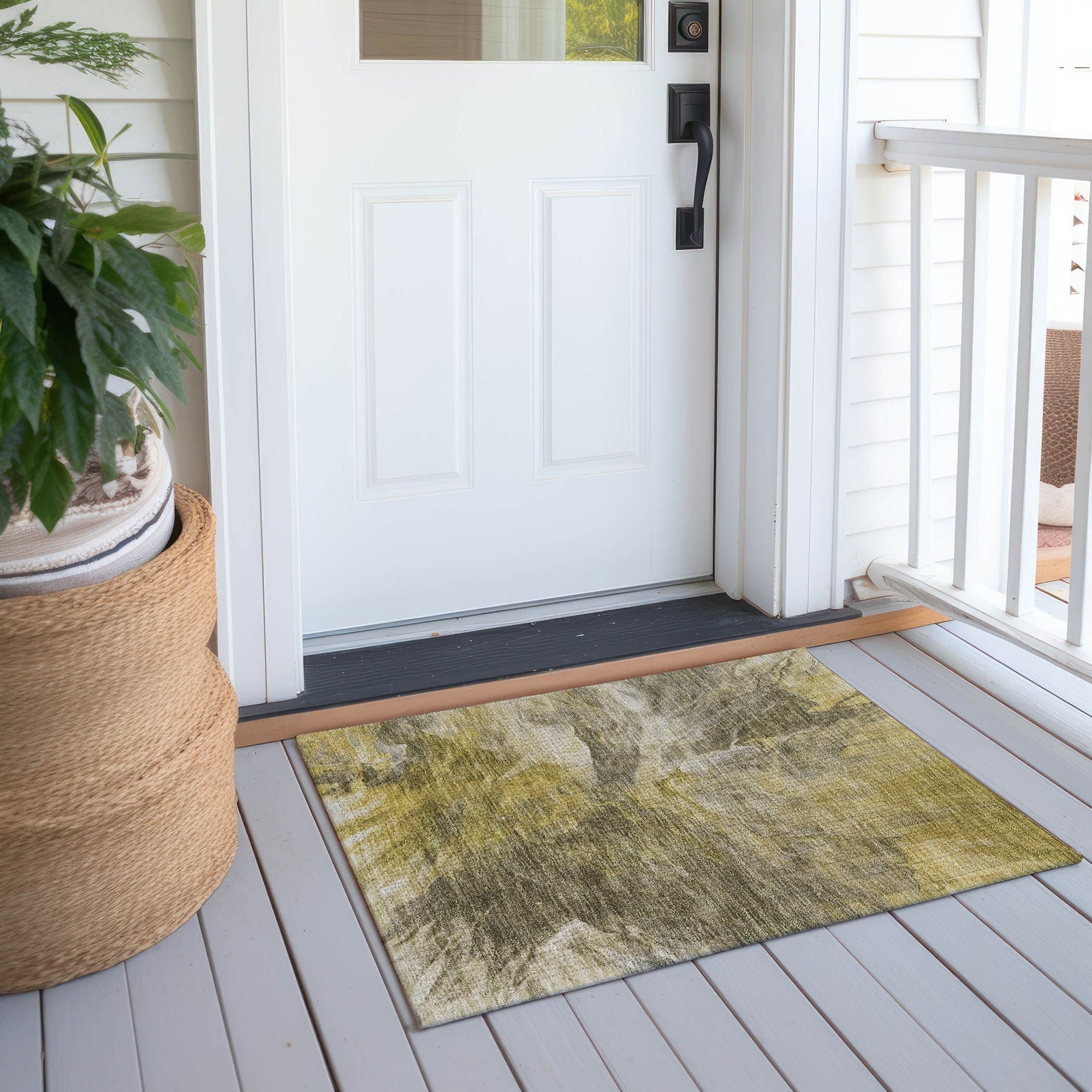 Machine Made ACN641 Taupe Brown Rugs