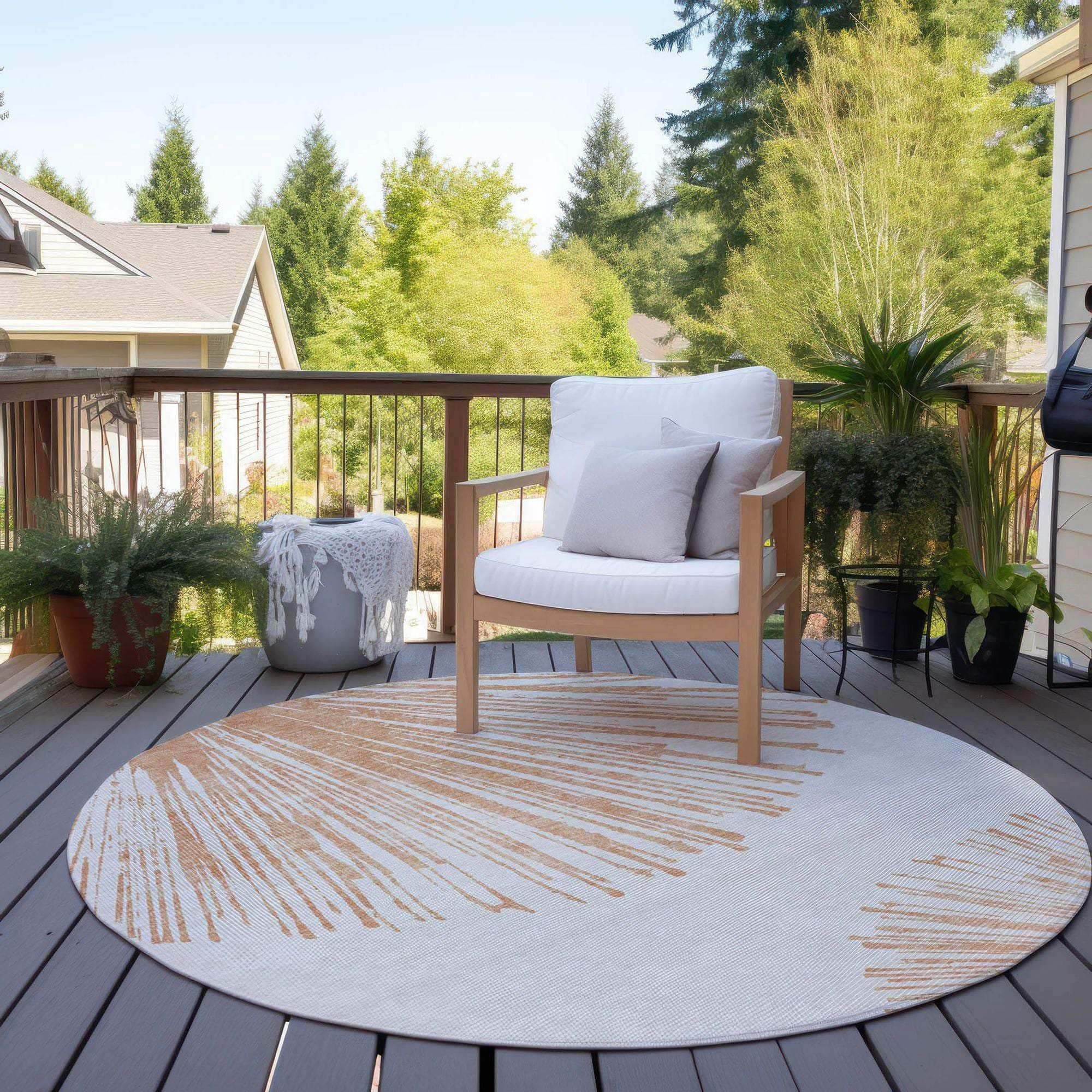 Machine Made ACN642 Salmon Orange Rugs