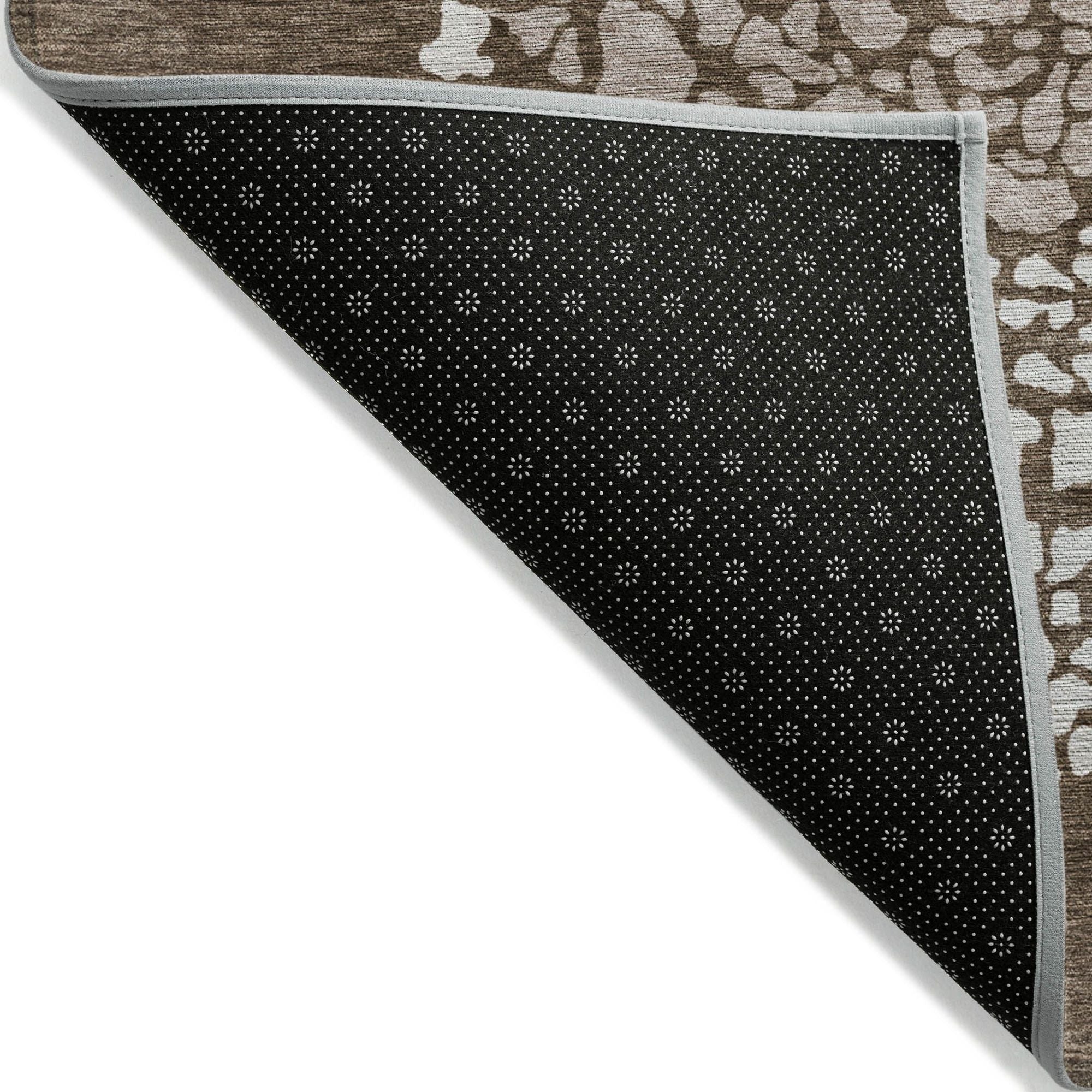 Machine Made ACN643 Chocolate Brown Rugs