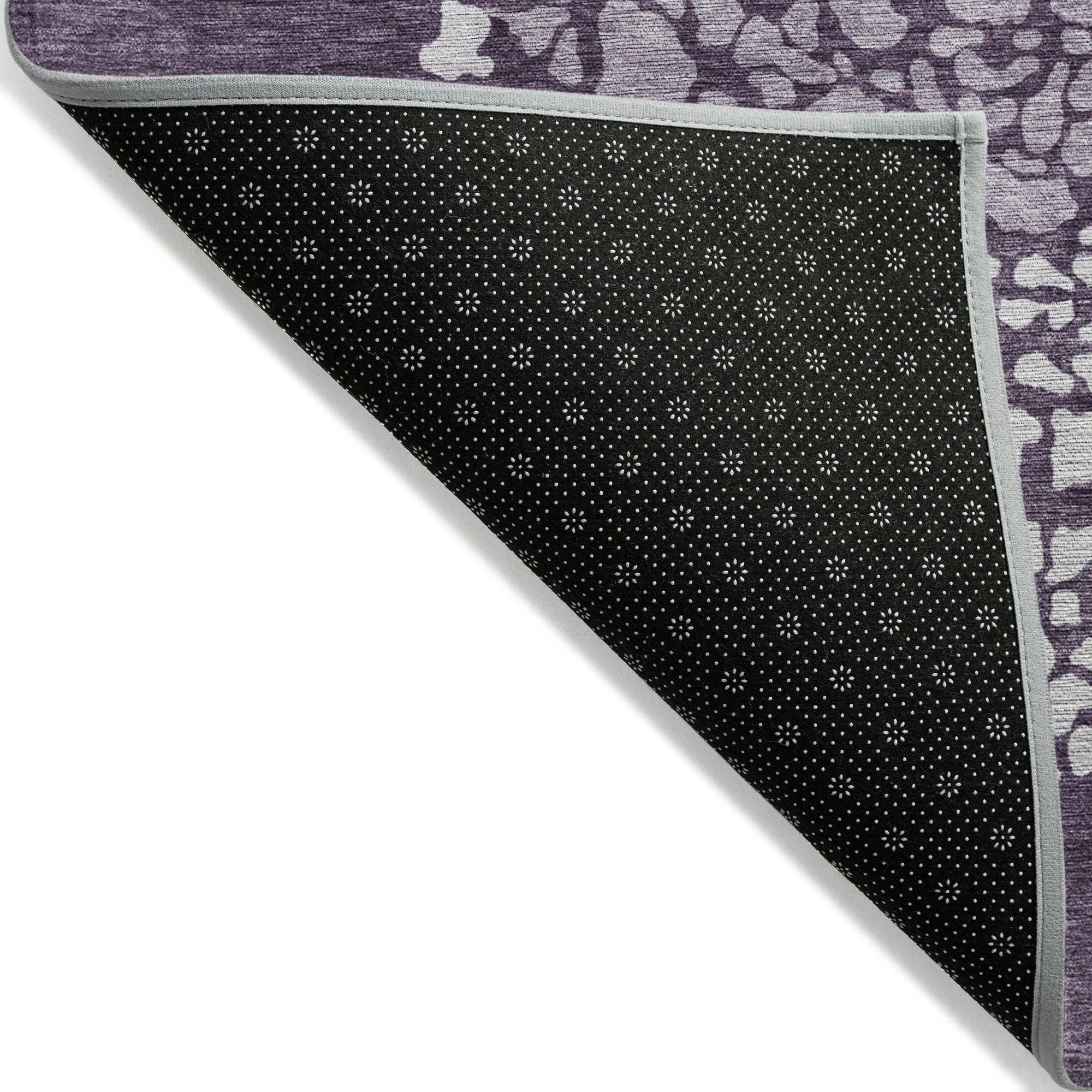Machine Made ACN643 Eggplant Purple Rugs