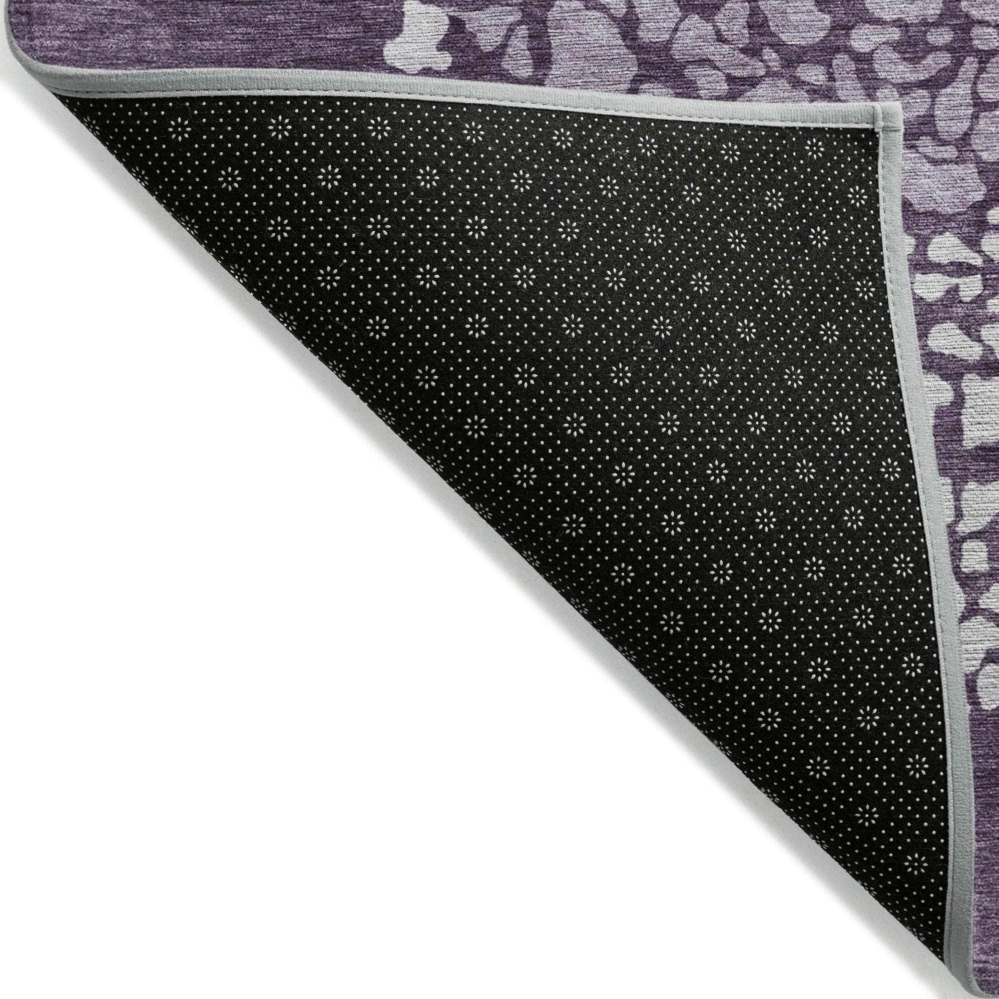Machine Made ACN643 Eggplant Purple Rugs