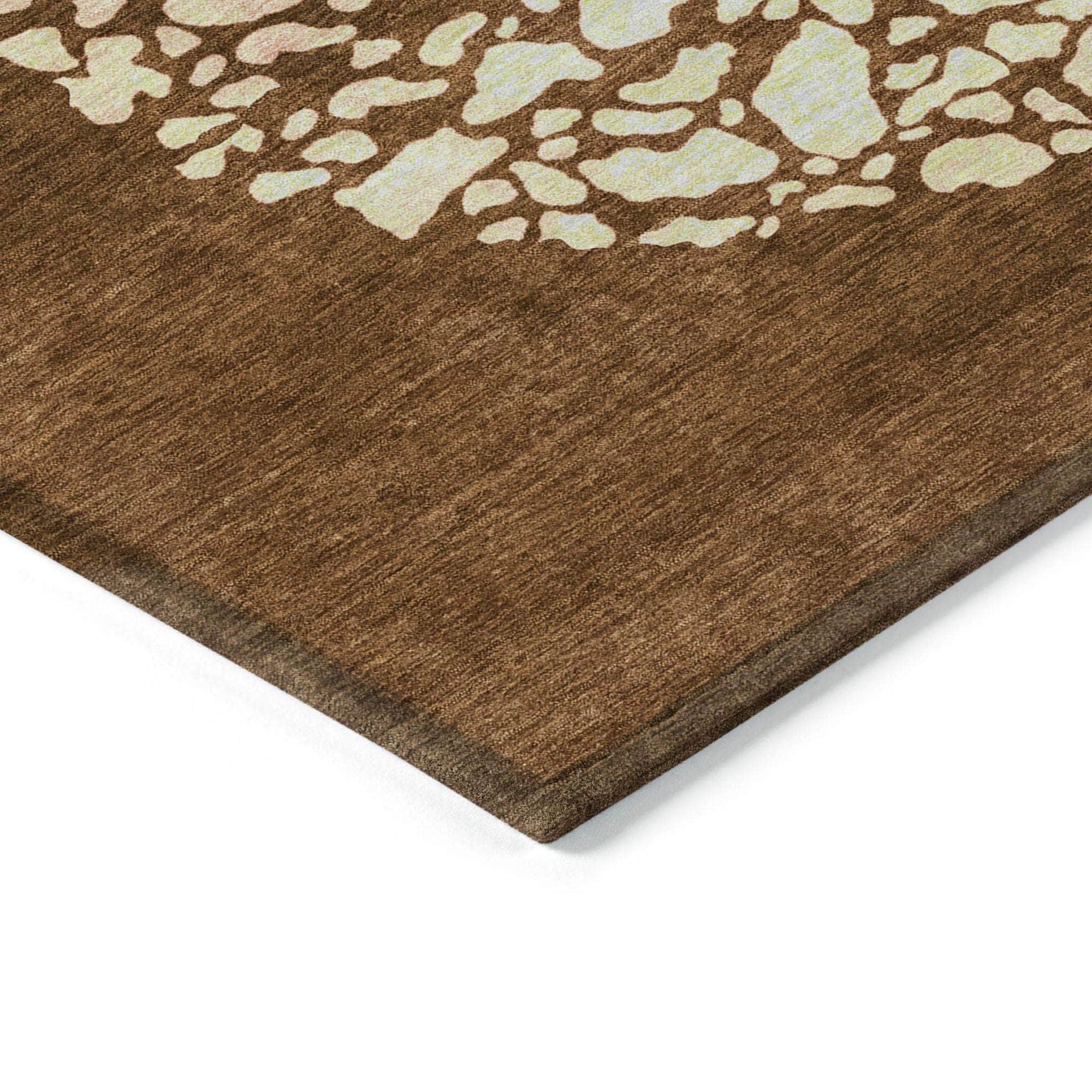 Machine Made ACN643 Paprika Orange Rugs