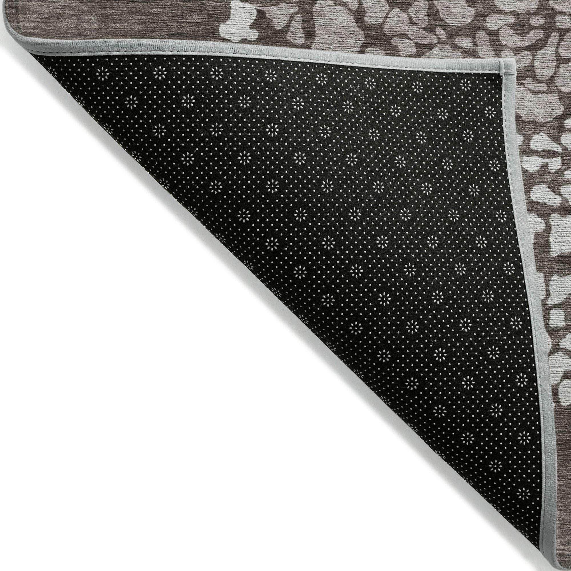 Machine Made ACN643 Taupe Brown Rugs
