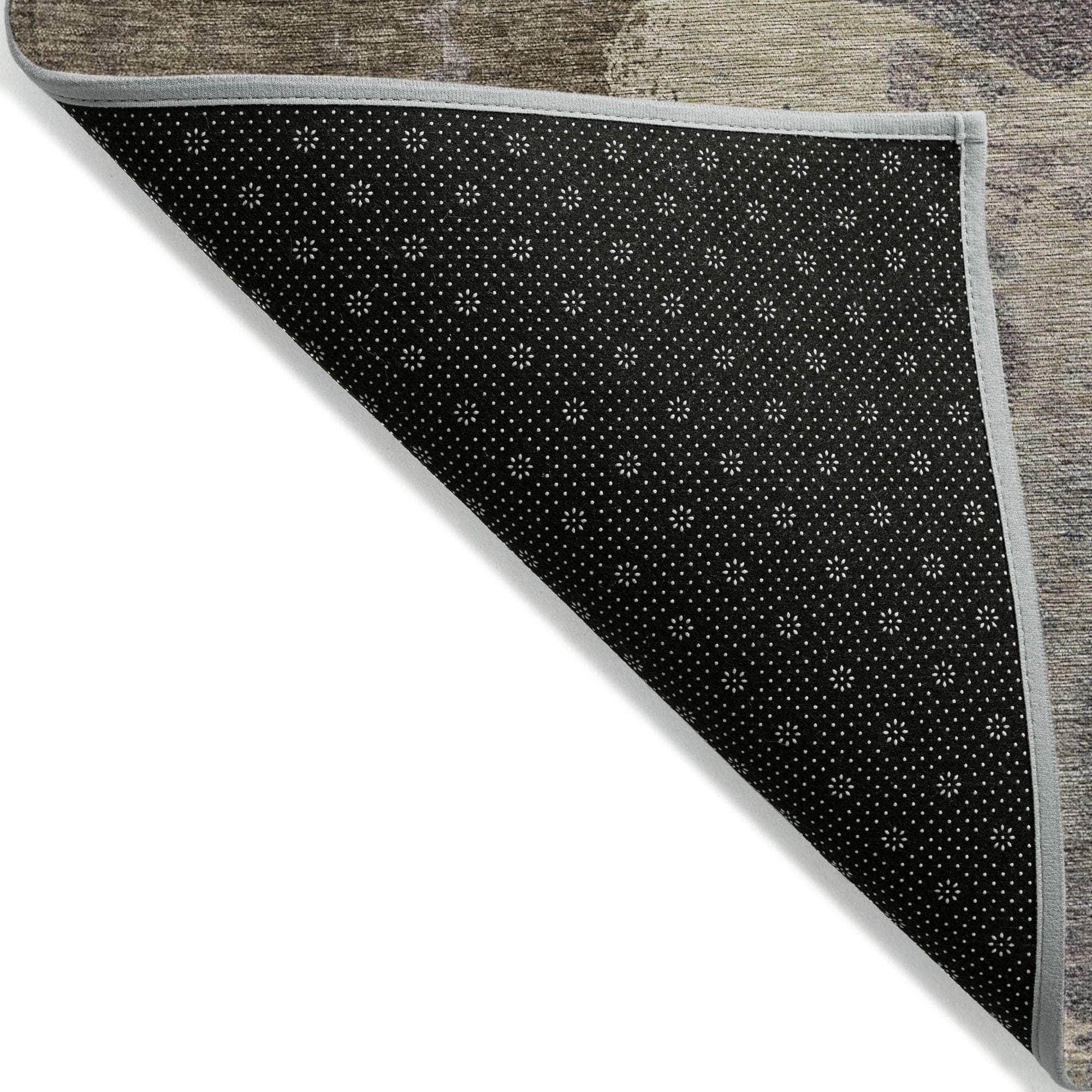 Machine Made ACN645 Brown Rugs