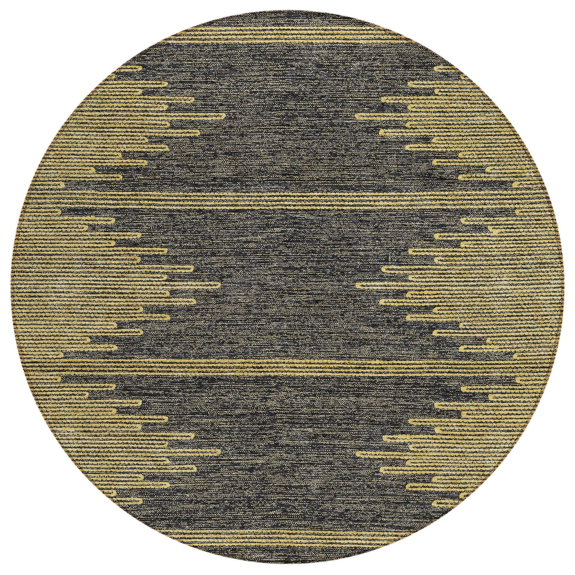 Machine Washable Graphite Gray Rug - Indoor / Outdoor - Kids / Pet Friendly Modern Print Rug