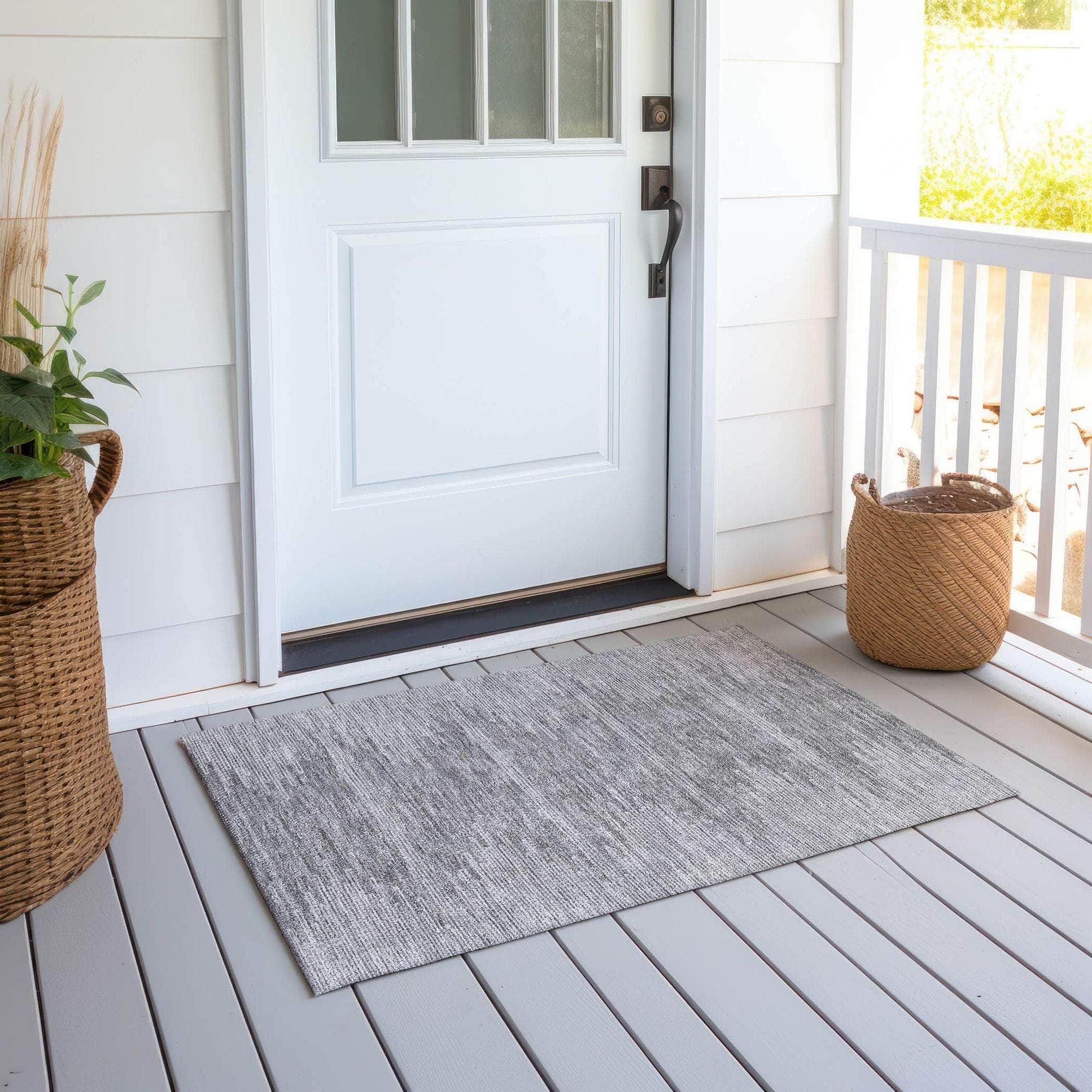 Machine Made ACN647 Gray Rugs