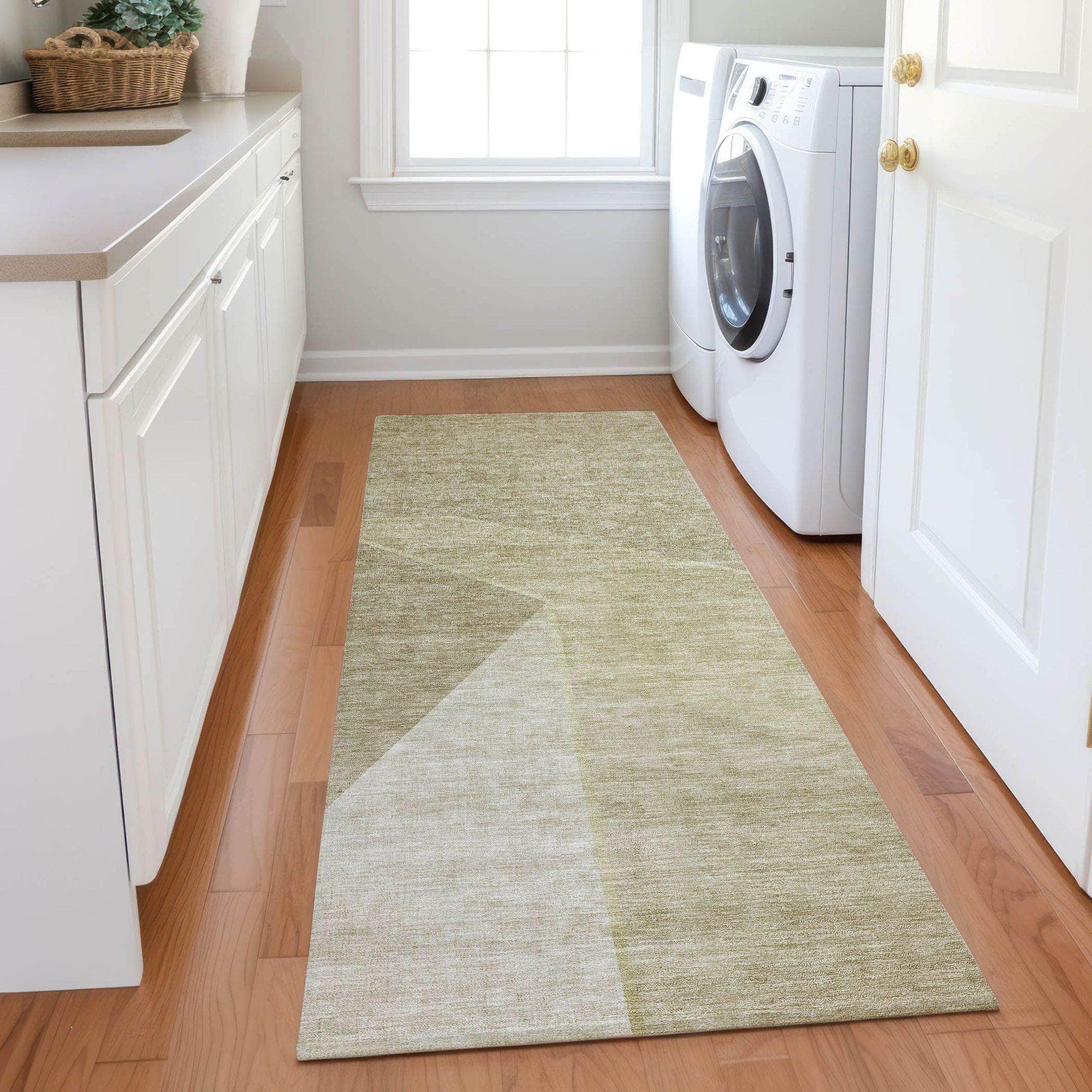 Machine Made ACN648 Beige Brown Rugs