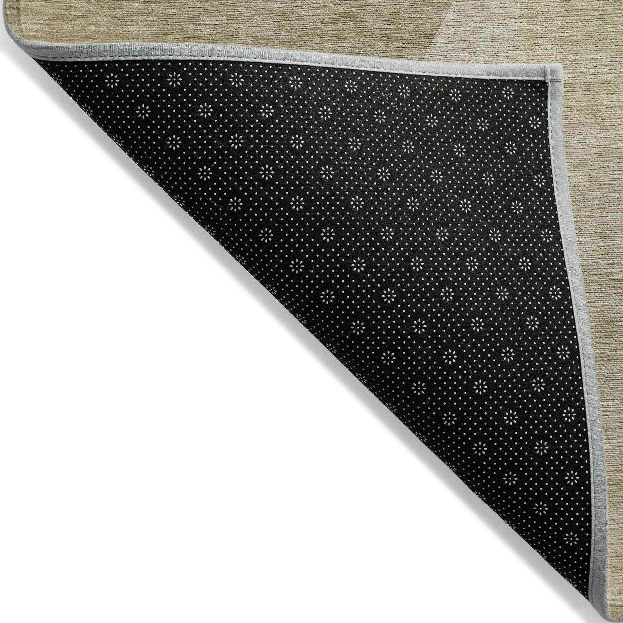 Machine Made ACN648 Beige Brown Rugs