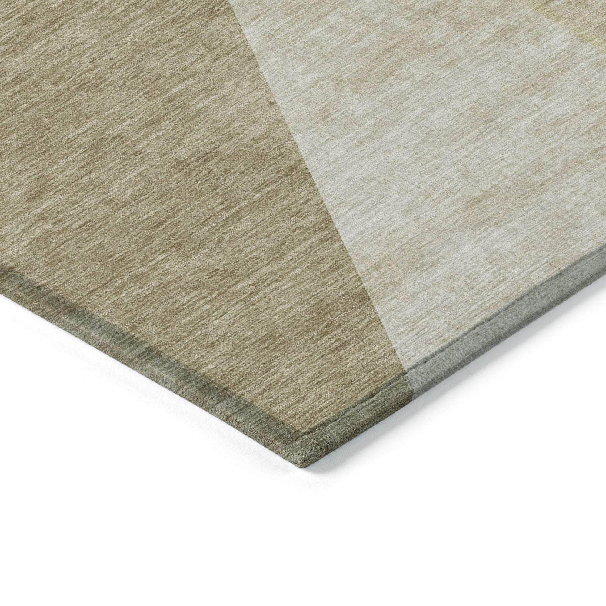 Machine Made ACN648 Beige Brown Rugs