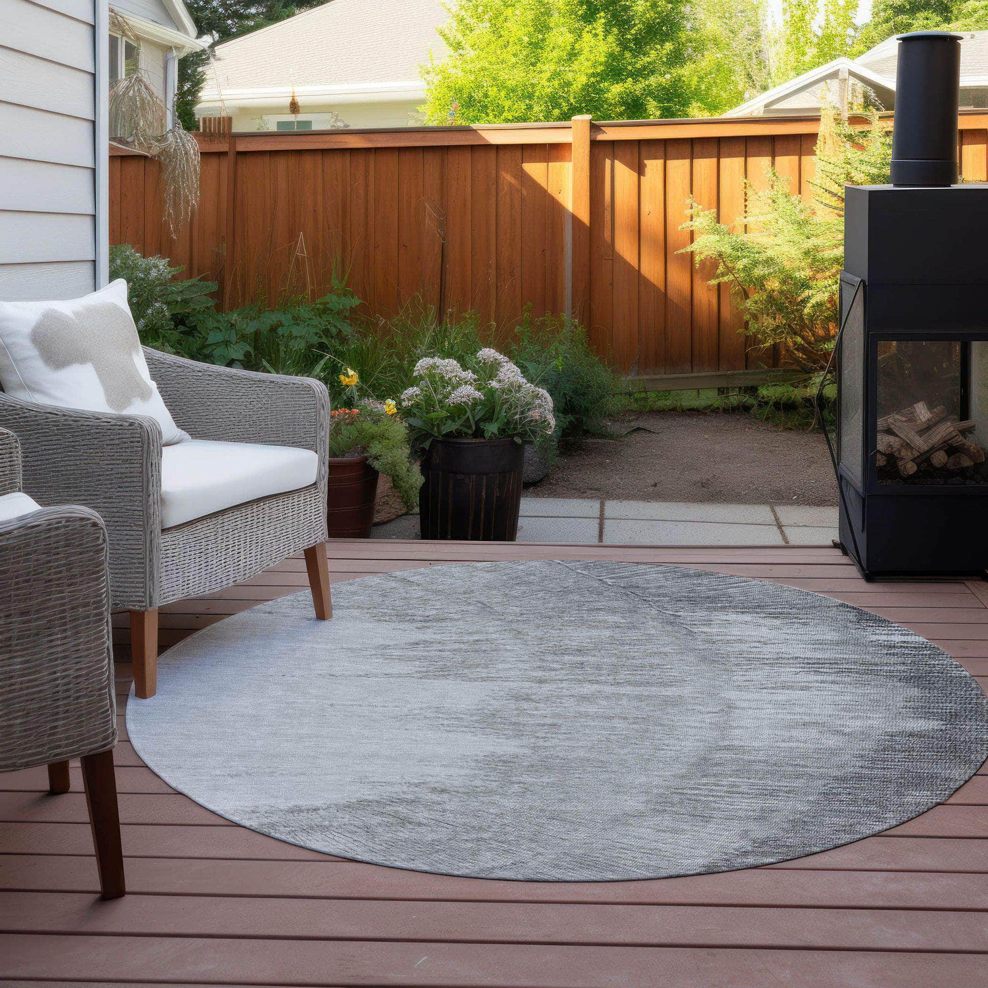 Machine Made ACN650 Gray Rugs