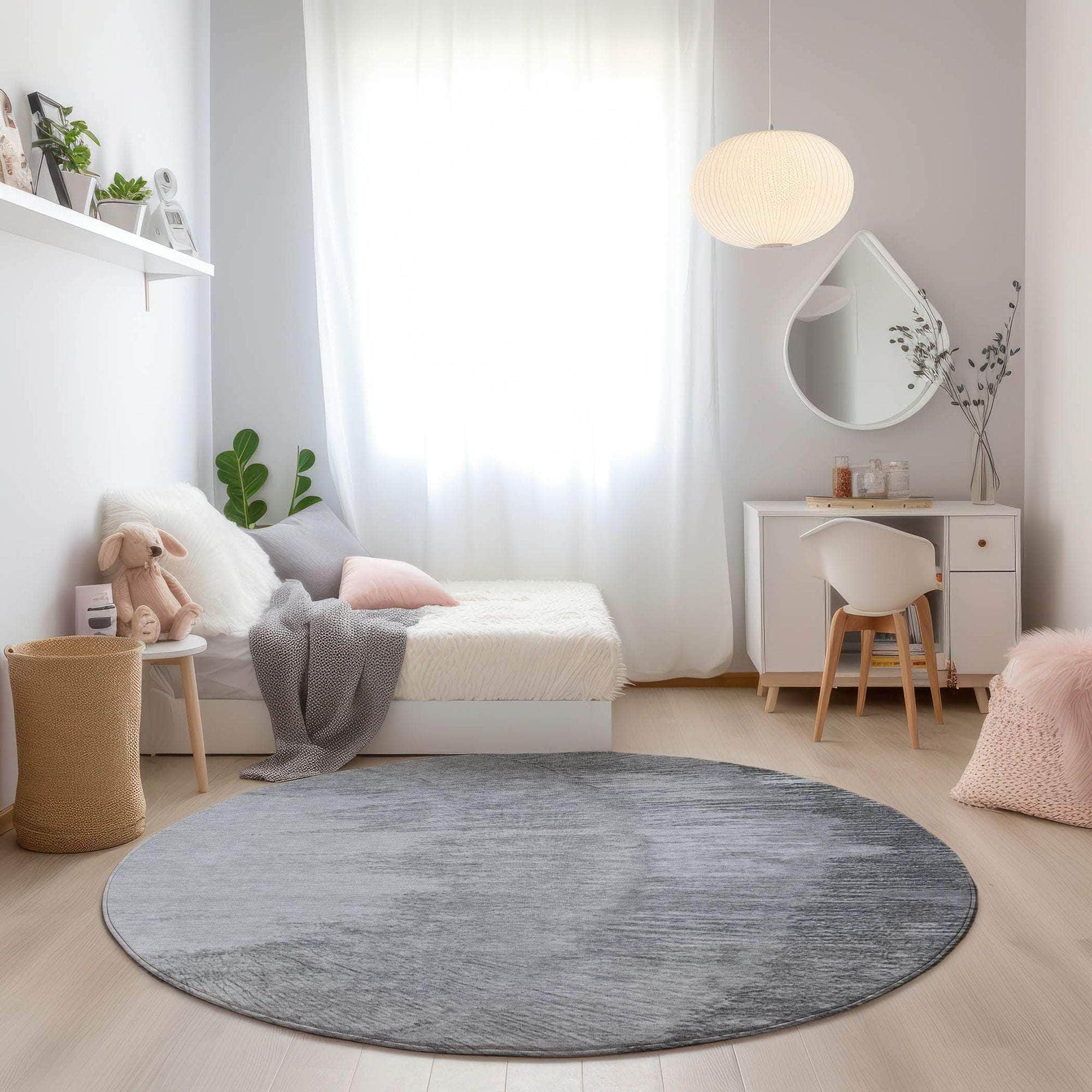 Machine Made ACN650 Gray Rugs