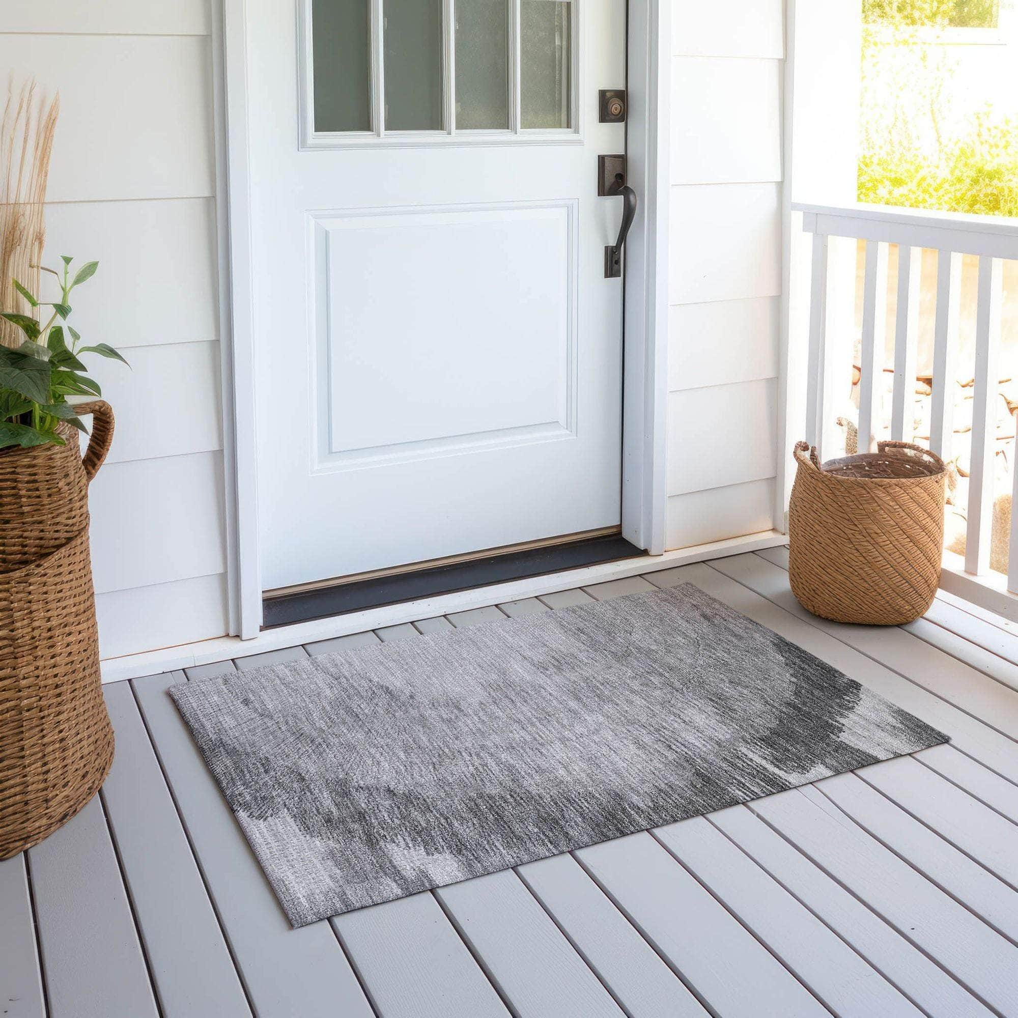 Machine Made ACN650 Gray Rugs