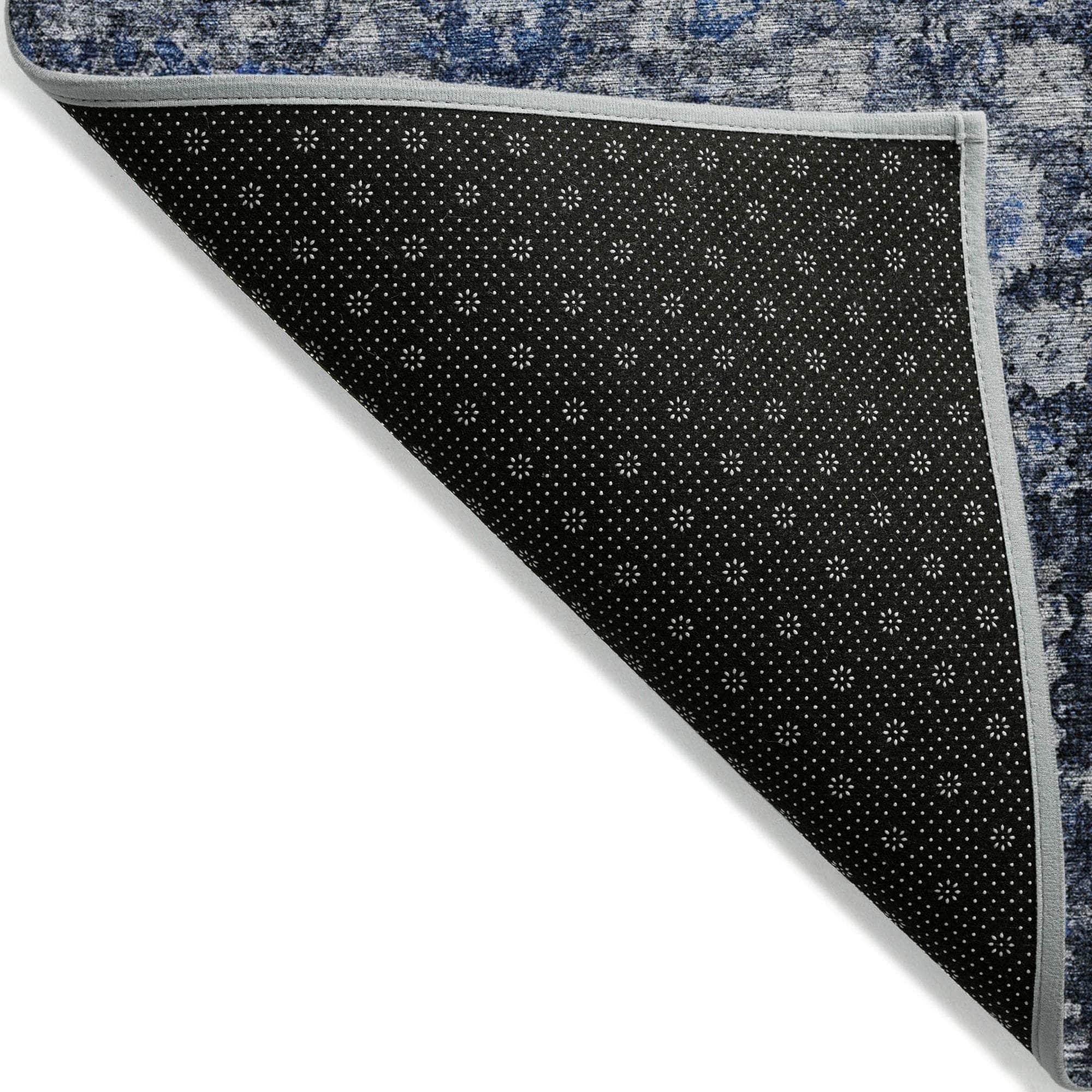 Machine Made ACN651 Blue Rugs