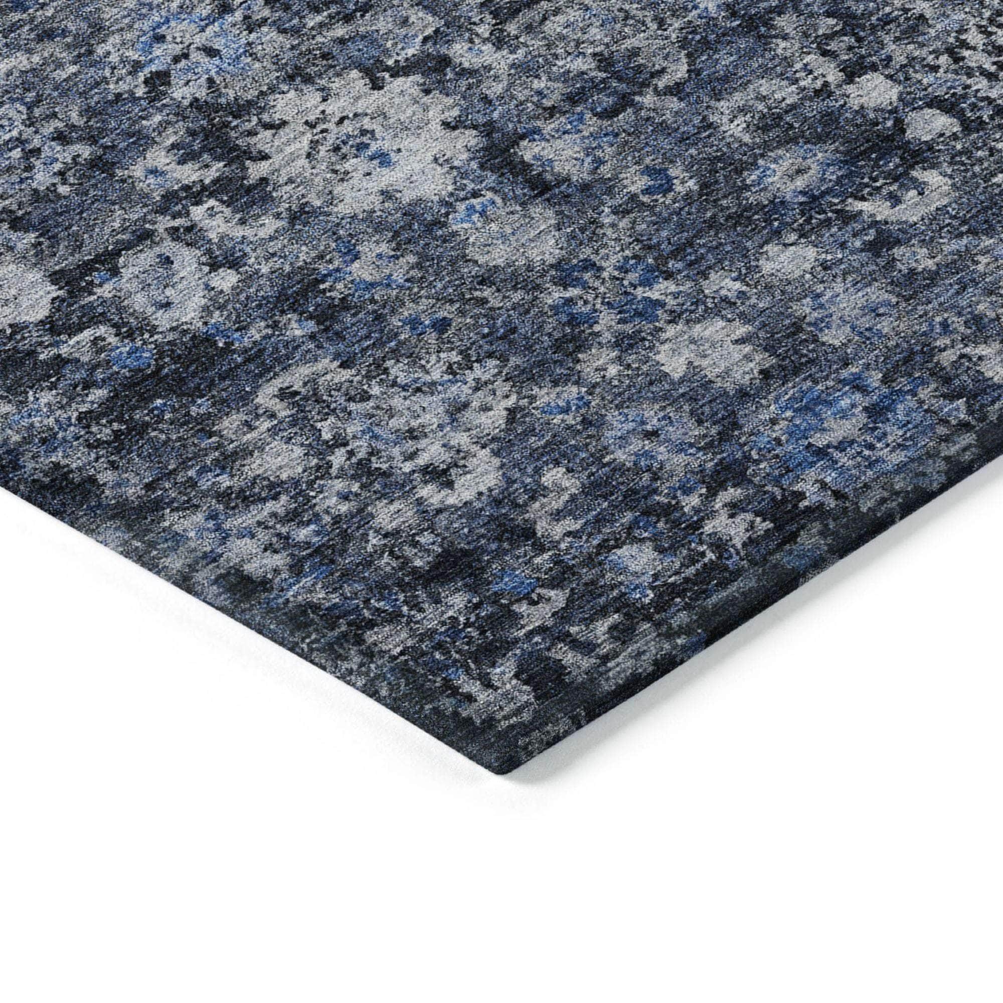 Machine Made ACN651 Blue Rugs