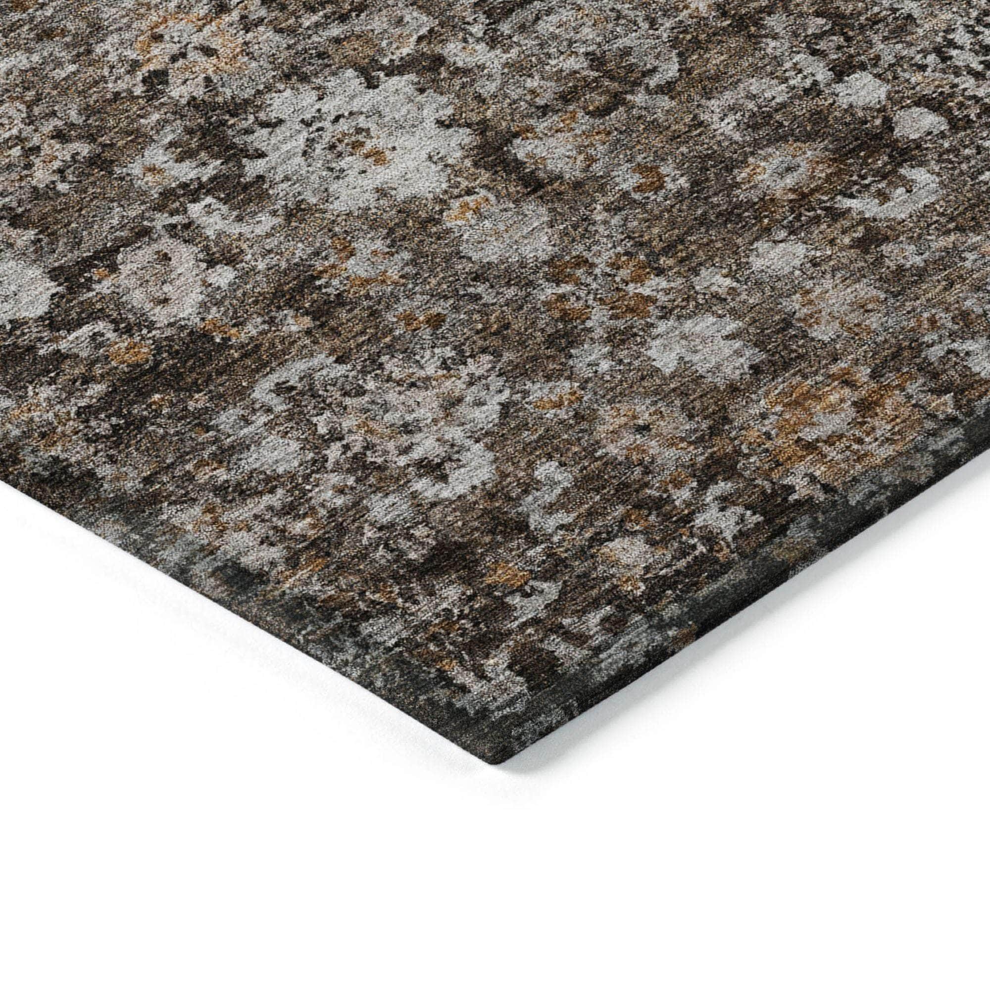 Machine Made ACN651 Fudge Brown Rugs