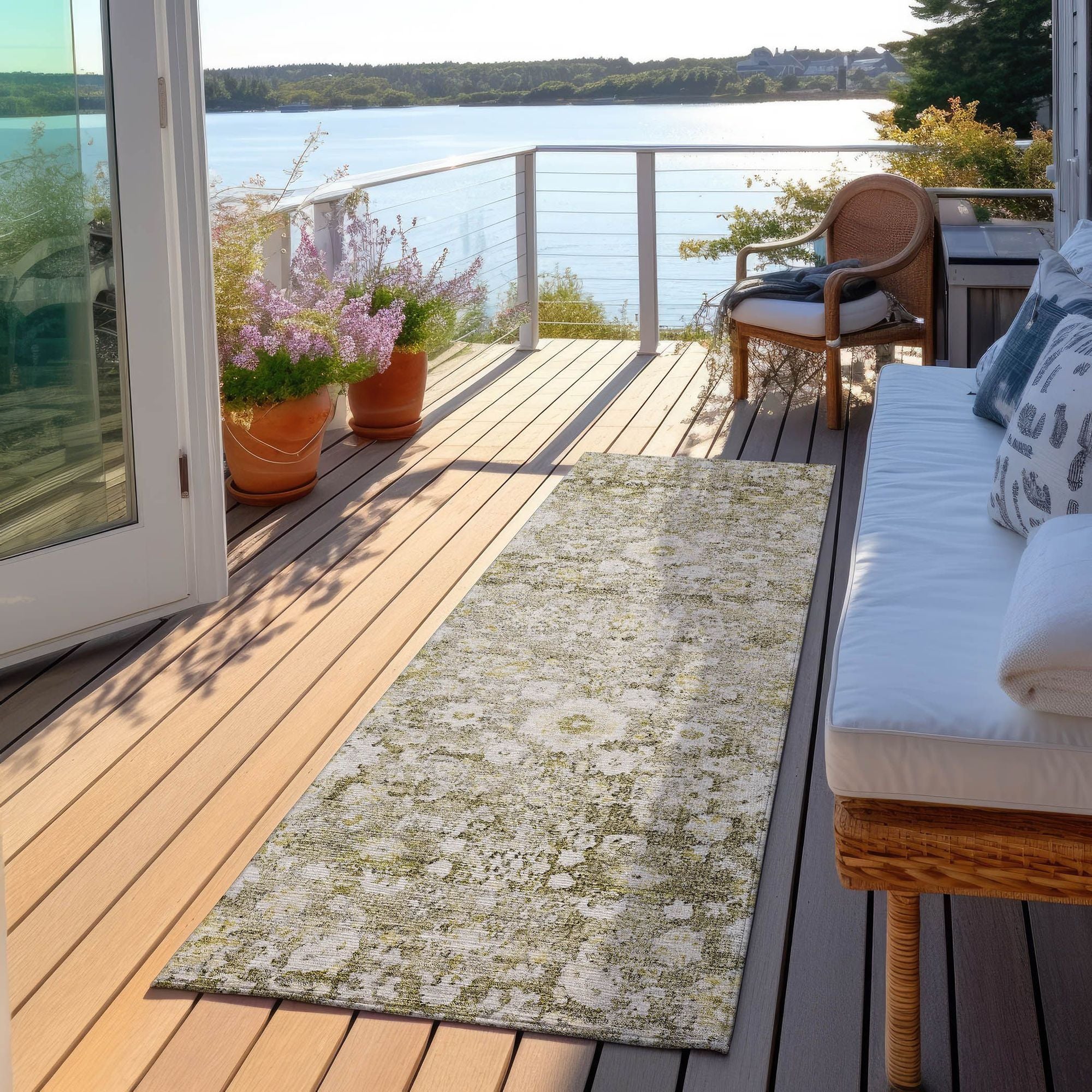 Machine Made ACN651 Taupe Brown Rugs