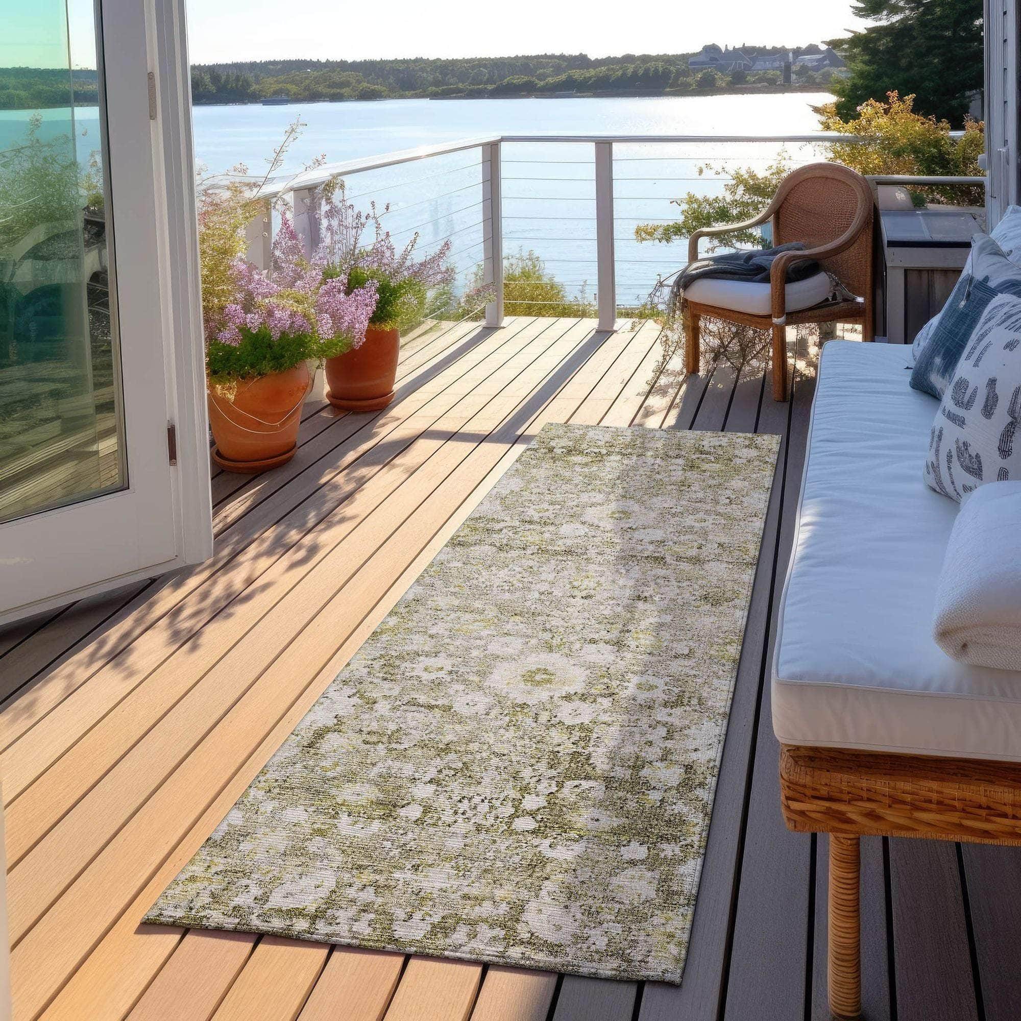 Machine Made ACN651 Taupe Brown Rugs