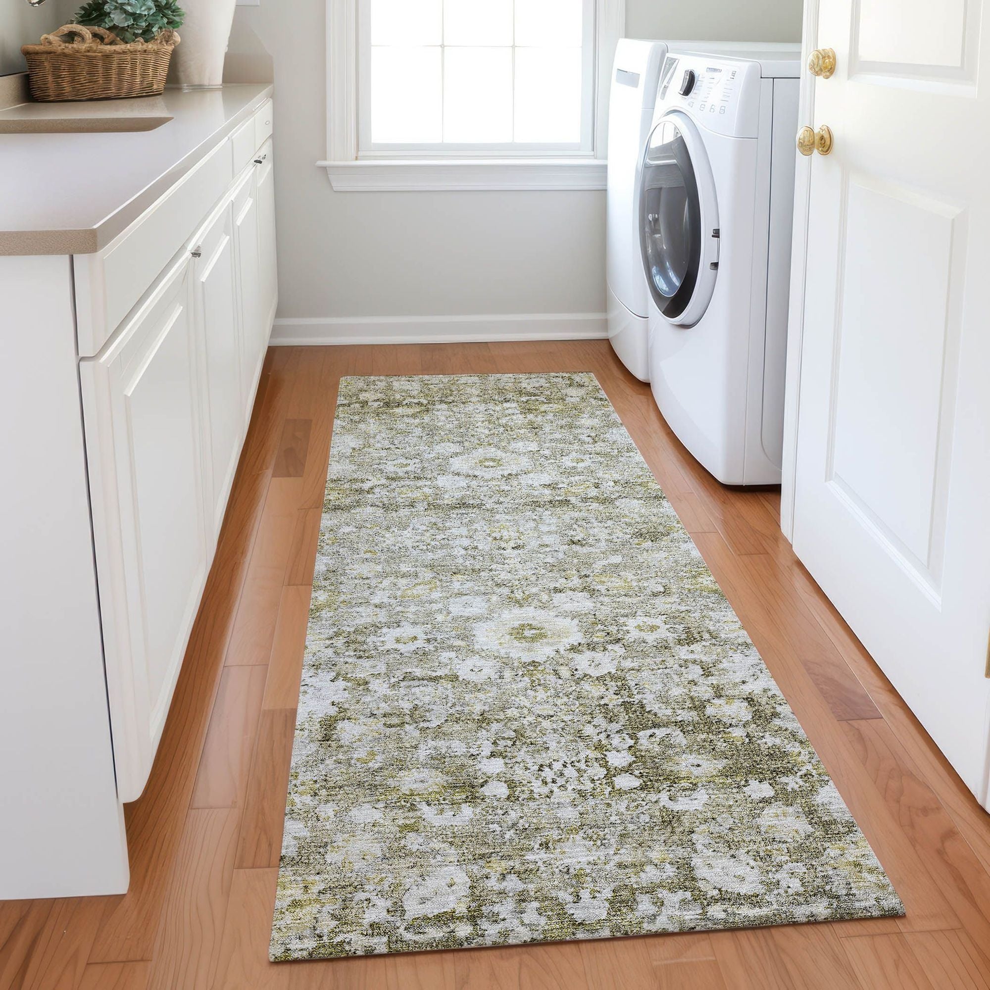Machine Made ACN651 Taupe Brown Rugs